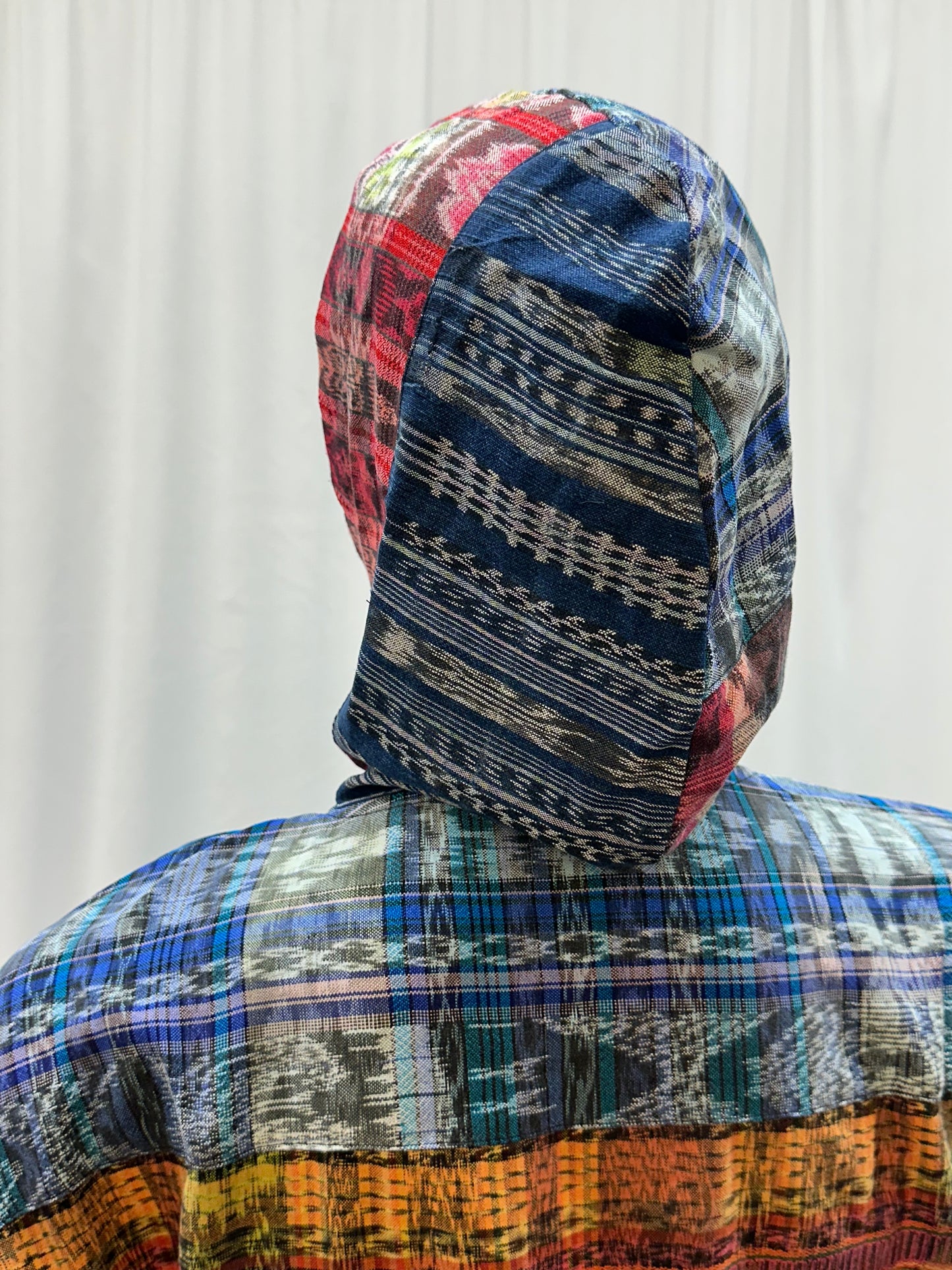 Guatemalan Textile Patchwork Hoddie Shirt