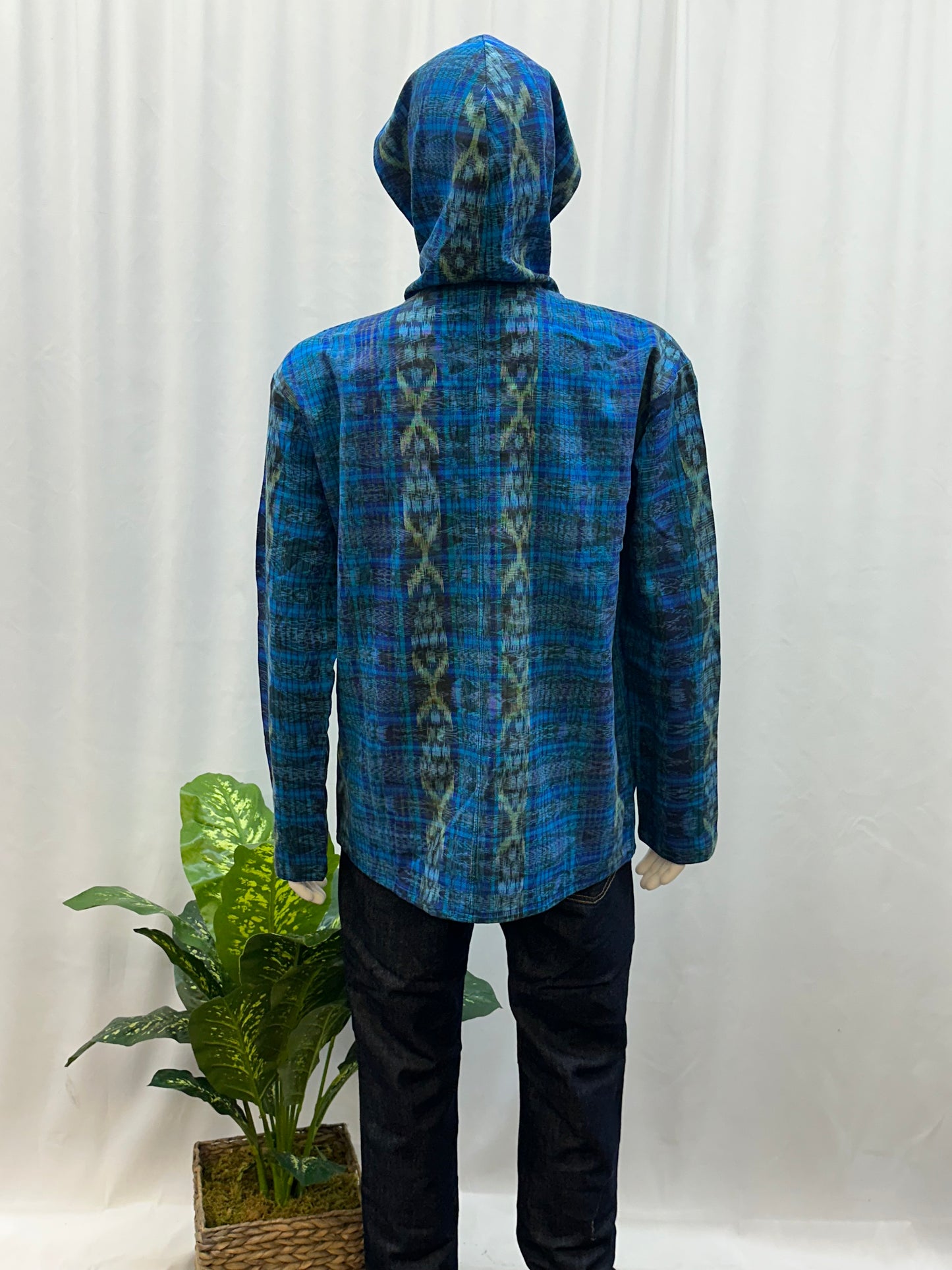Guatemalan Textile Patchwork Hoddie Shirt