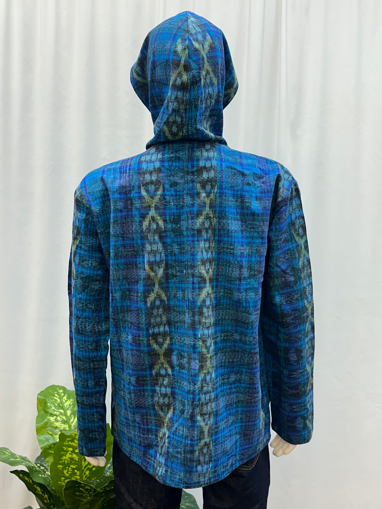 Guatemalan Textile Patchwork Hoddie Shirt