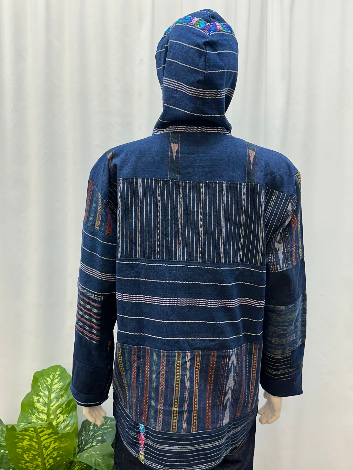 Guatemalan Textile Patchwork Hoddie Shirt