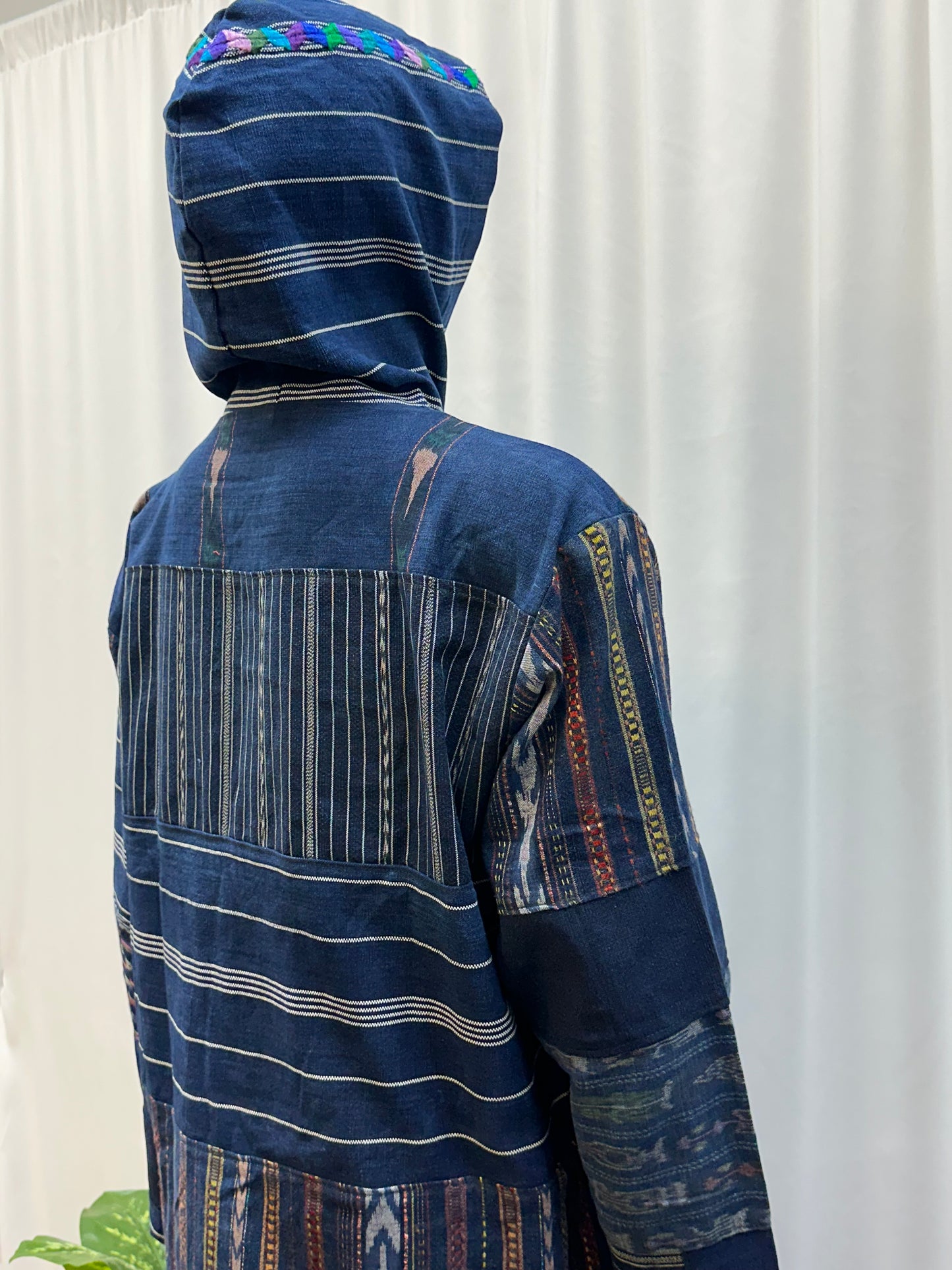 Guatemalan Textile Patchwork Hoddie Shirt