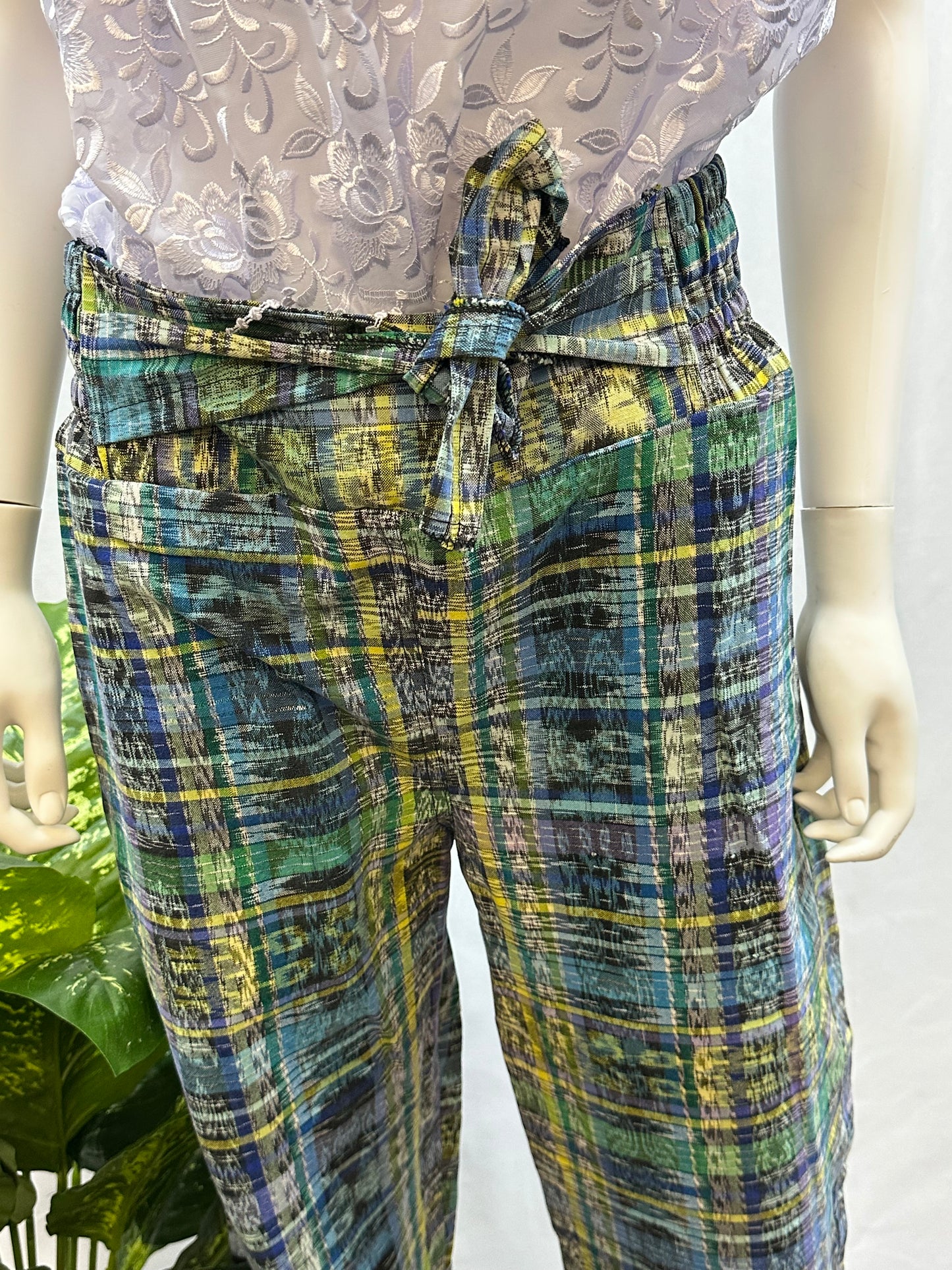 Guatemalan Textile Belted Pants