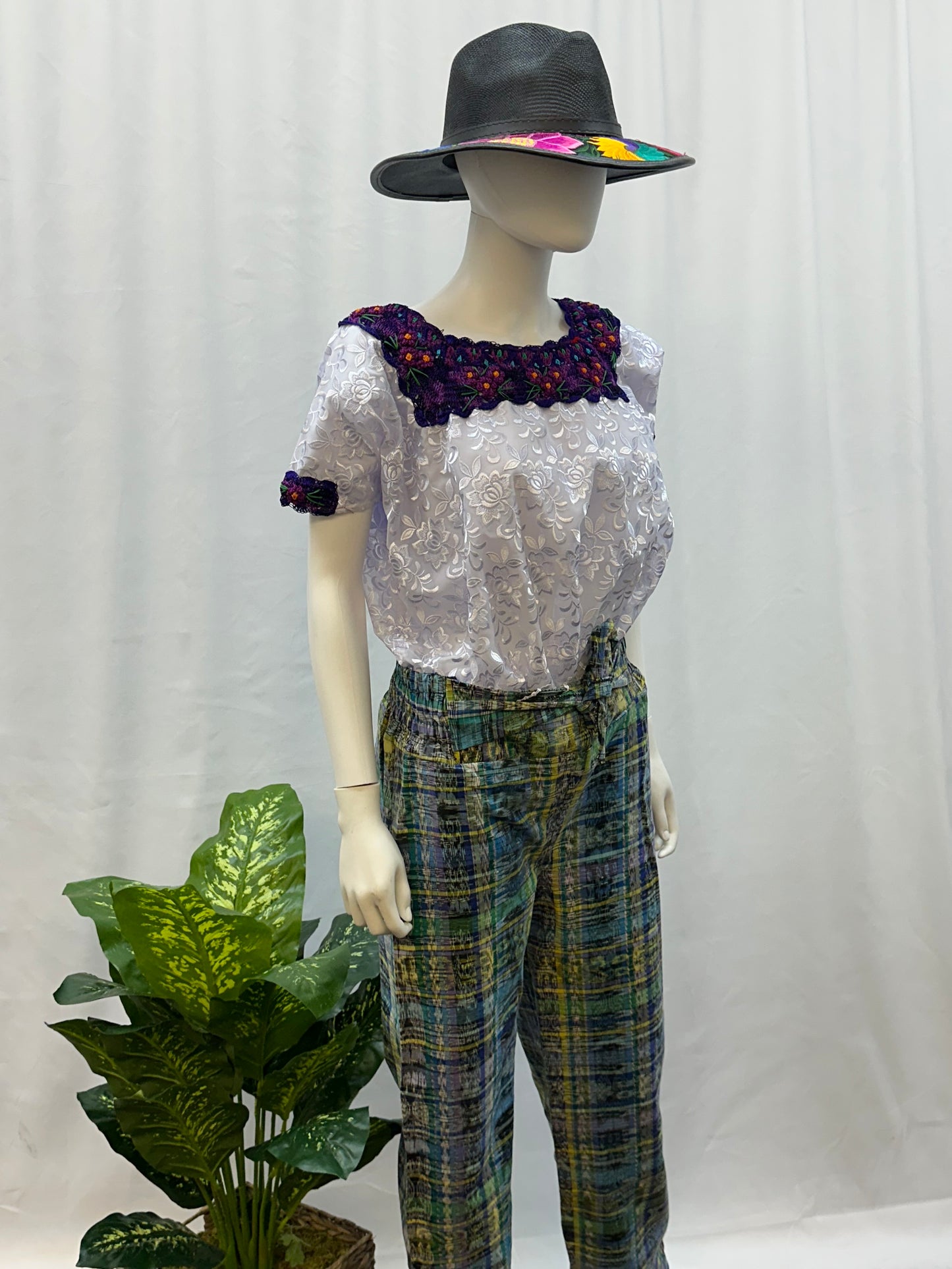 Guatemalan Textile Belted Pants