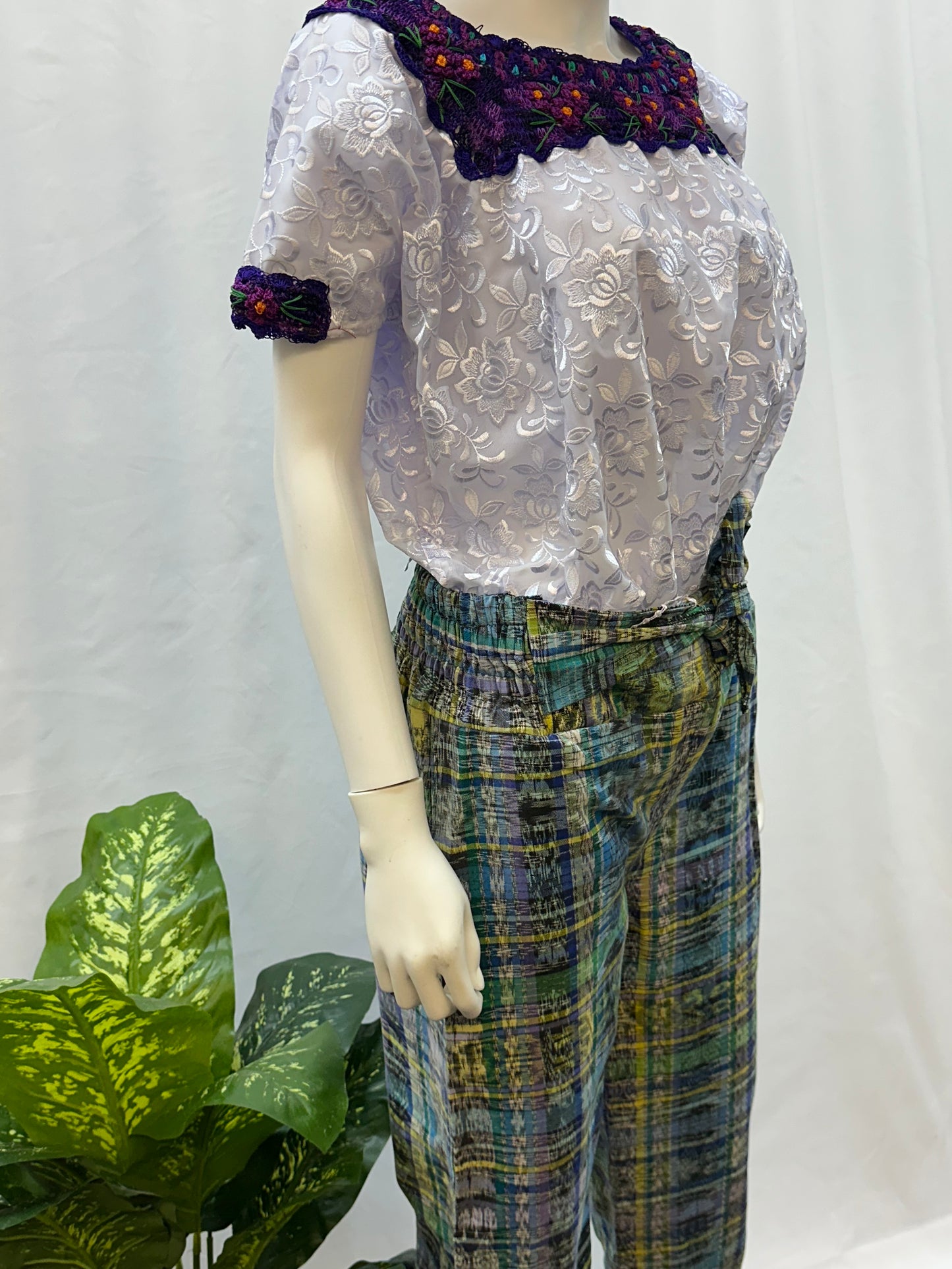 Guatemalan Textile Belted Pants