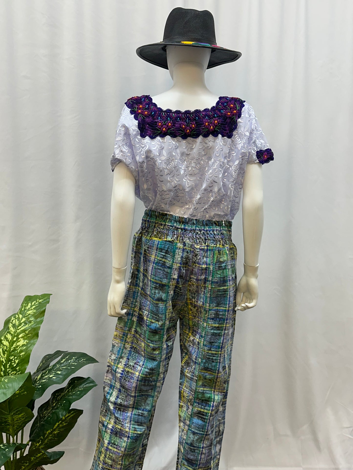 Guatemalan Textile Belted Pants