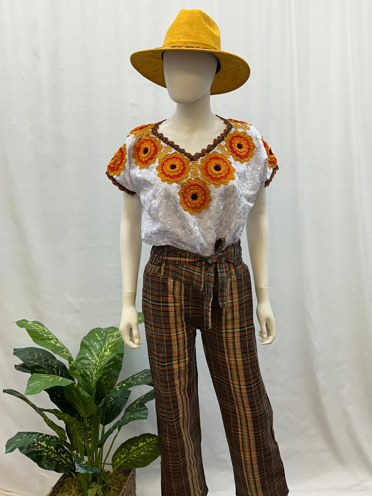 Guatemala Textile Belted Pants