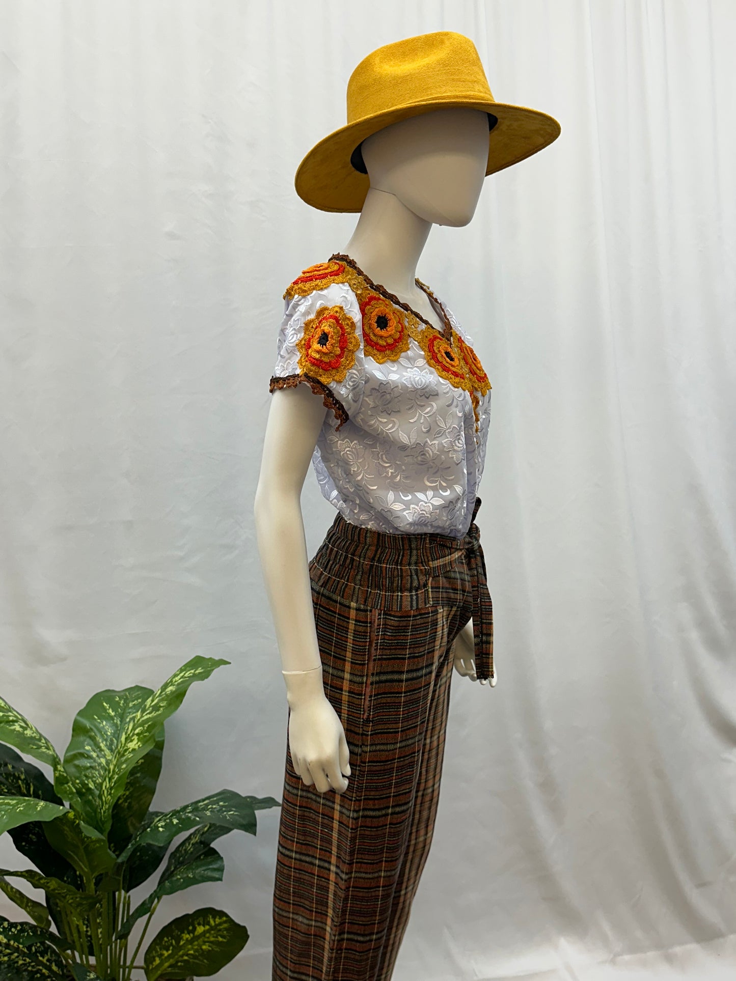 Guatemala Textile Belted Pants