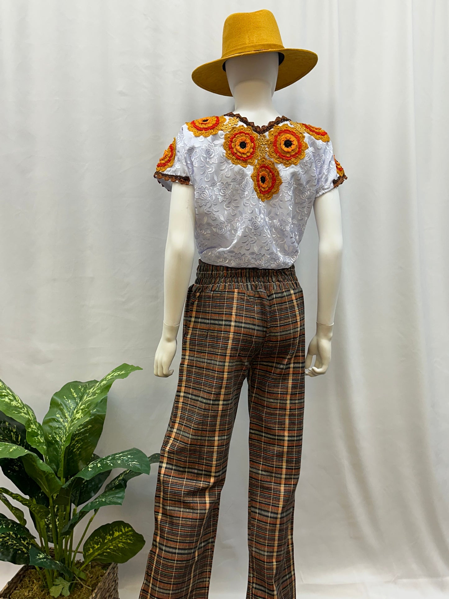 Guatemala Textile Belted Pants
