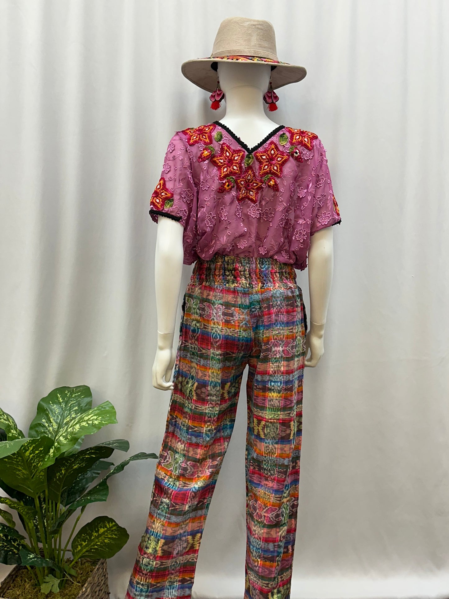 Guatemalan Textile Belted Pants