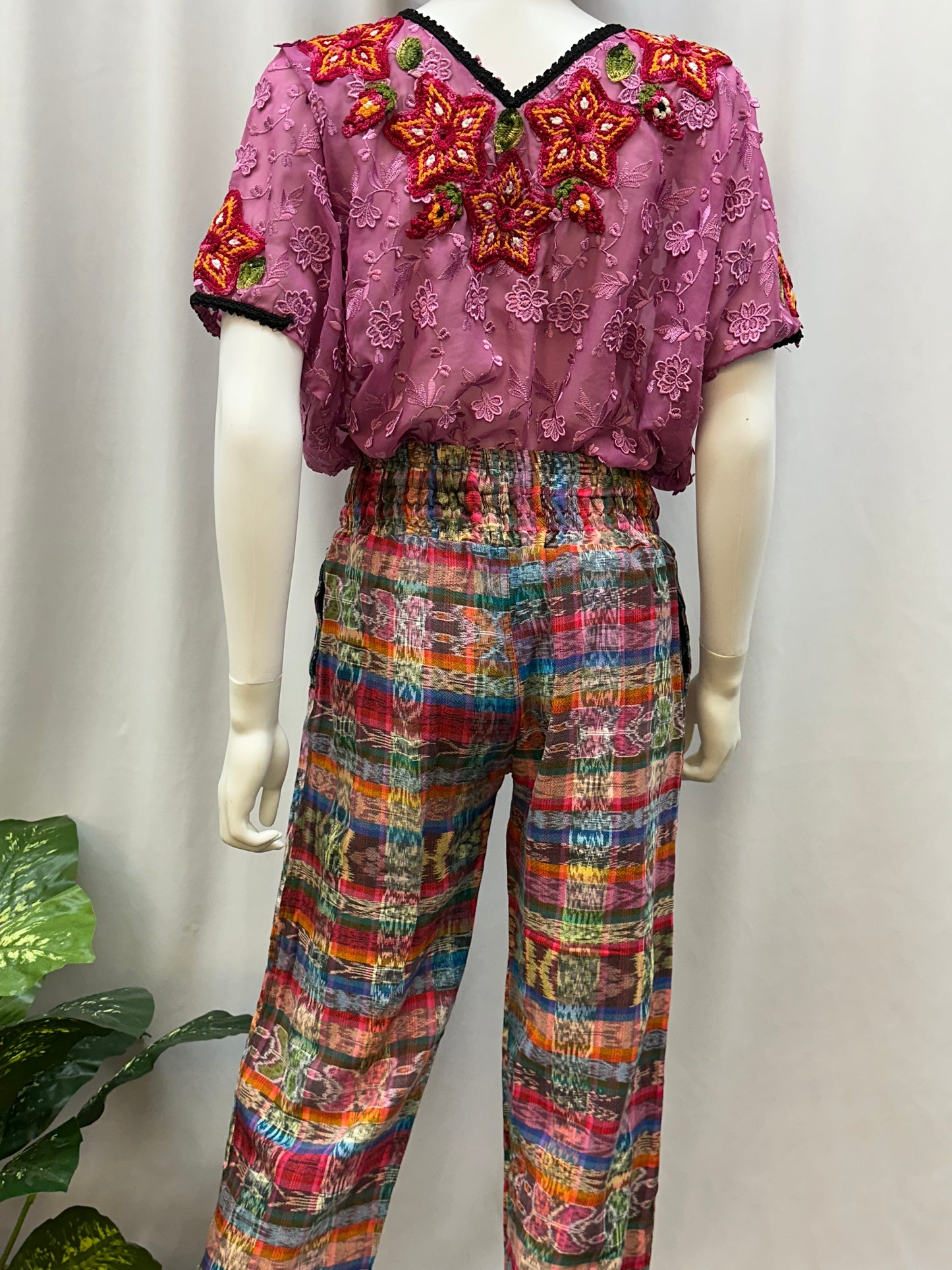 Guatemalan Textile Belted Pants