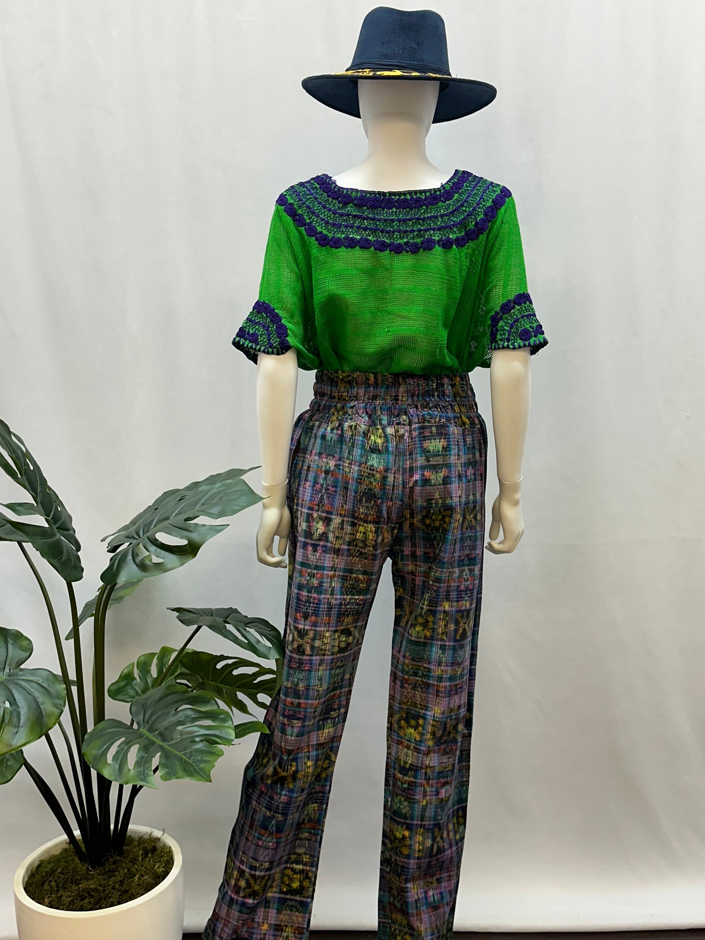 Guatemalan Textile Belted Pants