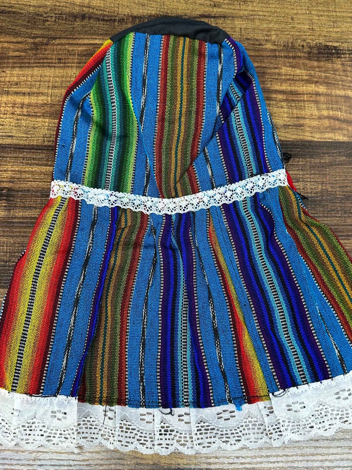 Guatemalan Traditional Doll Blender Cover with Opening