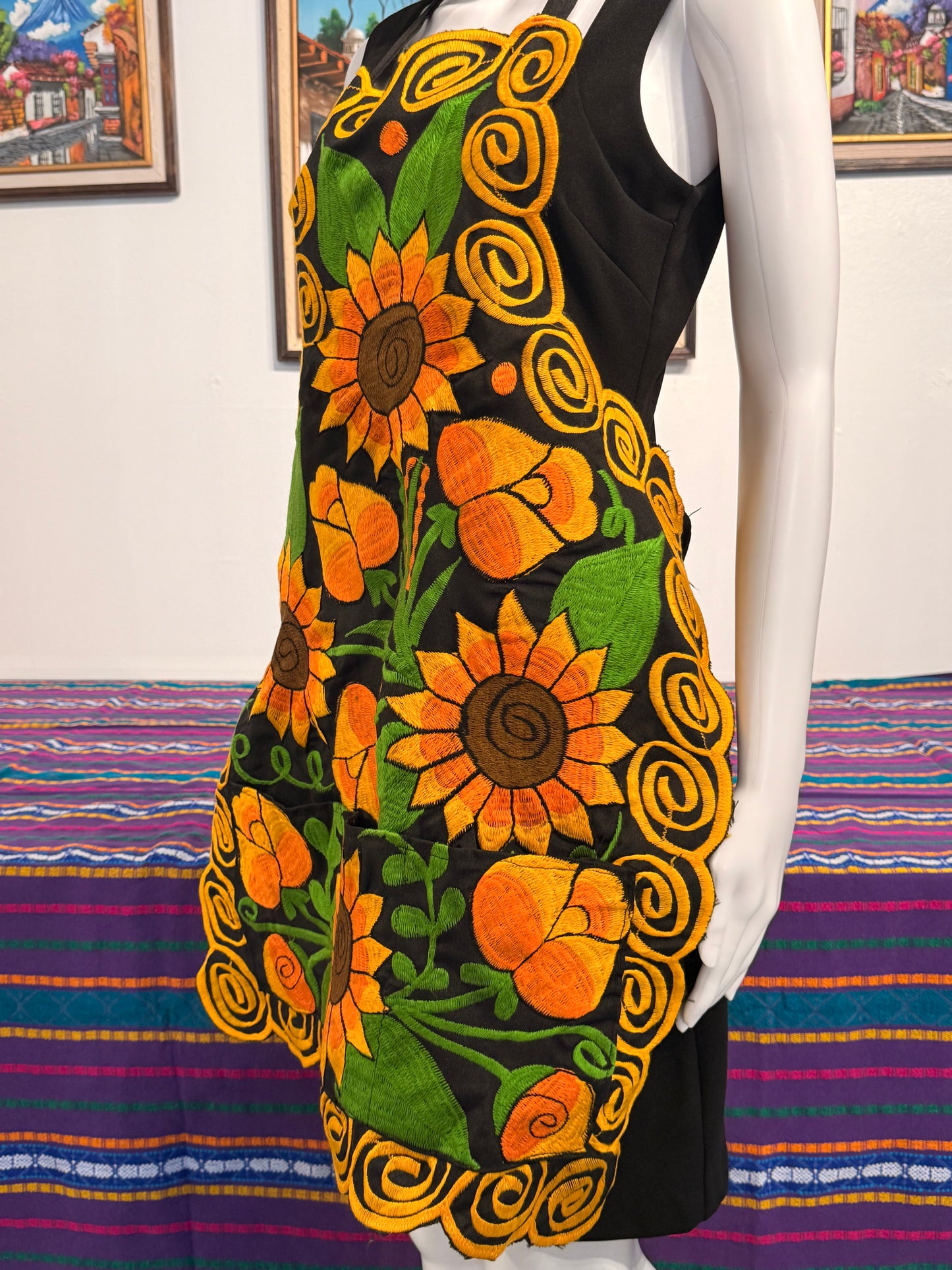 Women's Mexican Sunflower Apron