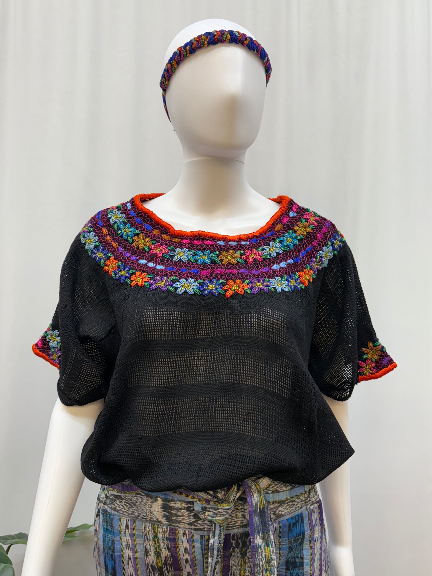 Guatemalan Handwoven Embroidered Blouse