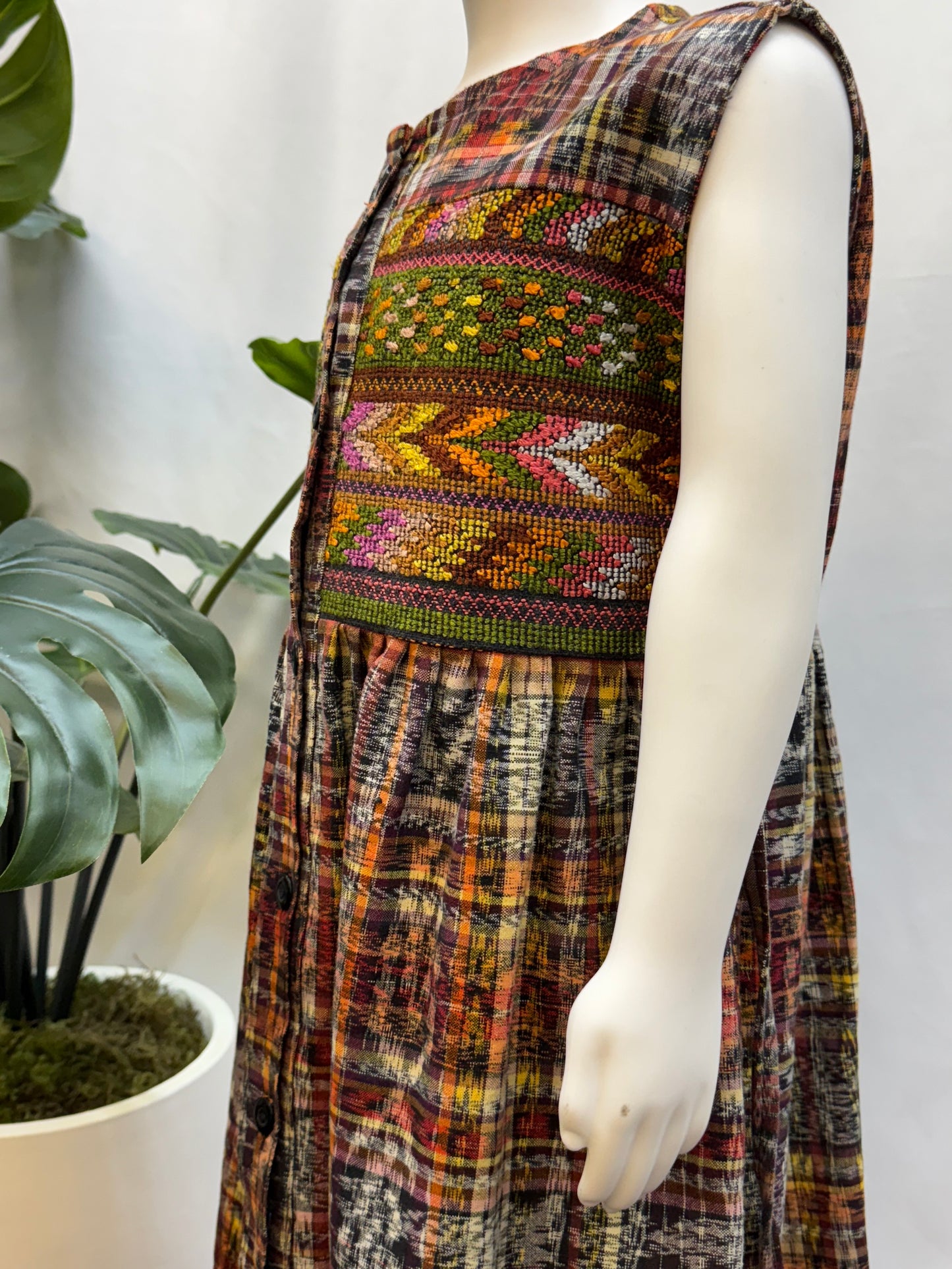 Guatemalan Girl Embroidered Dress