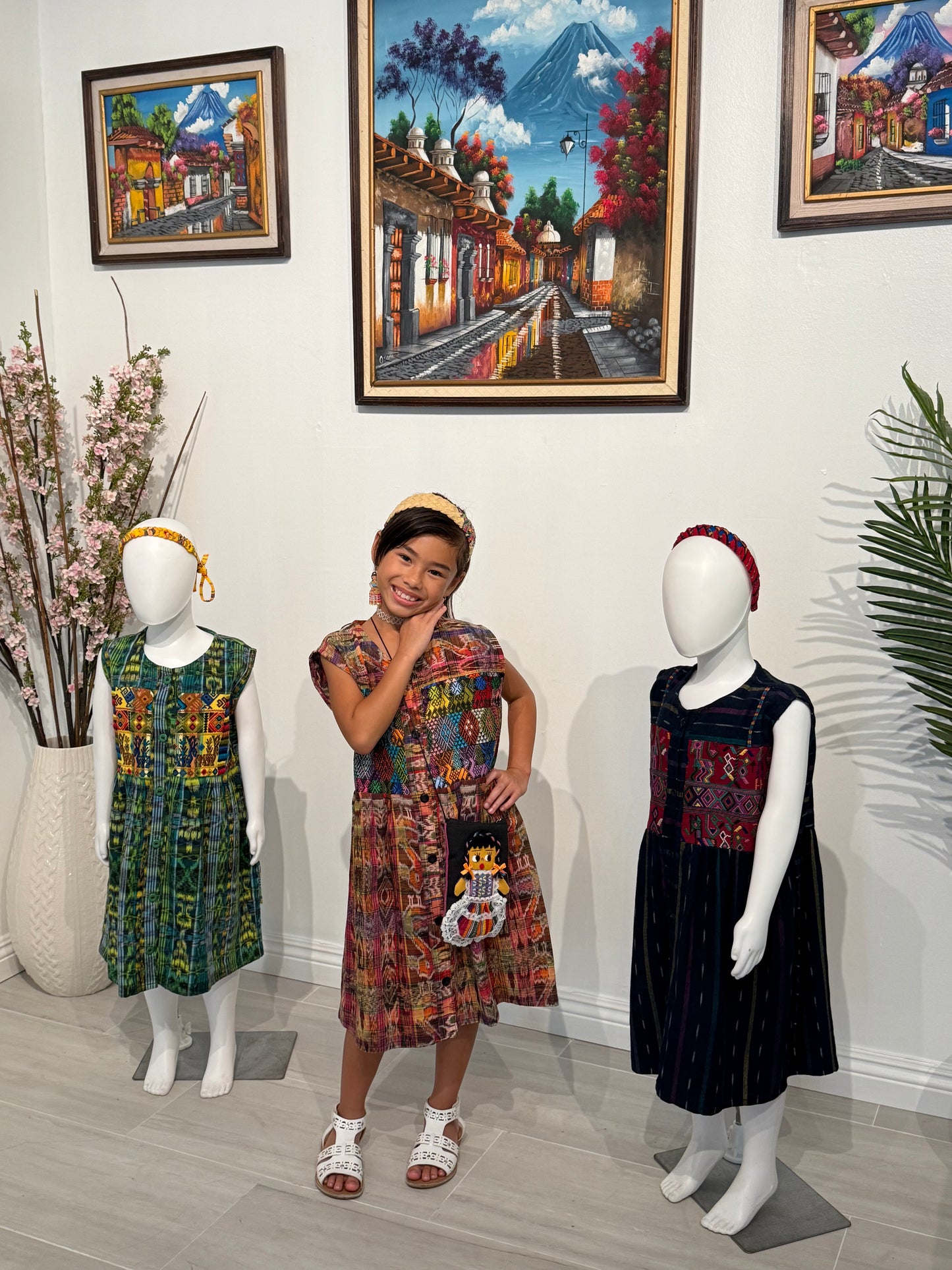Girl Embroidered Guatemalan Dress