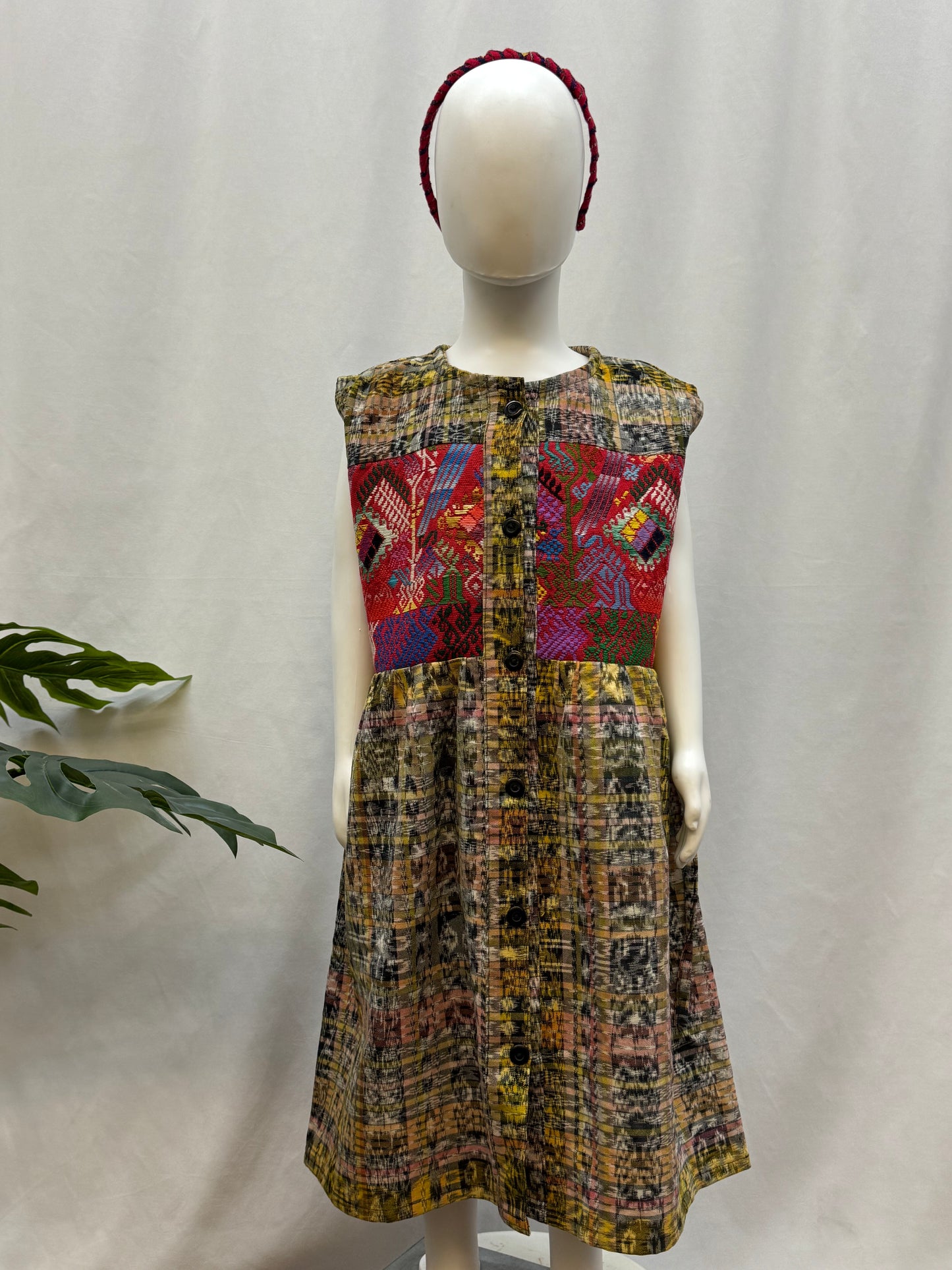 Guatemalan Girl Handwoven Textile Dress