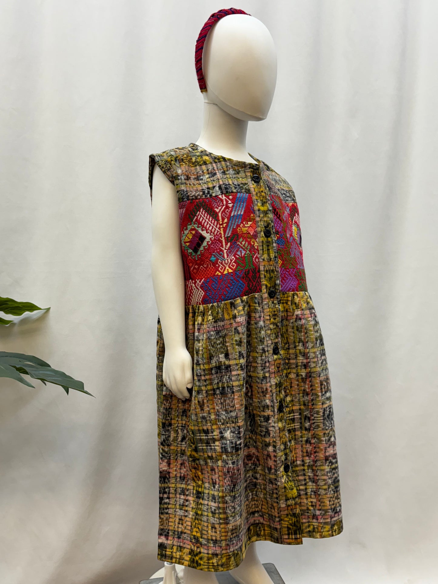 Guatemalan Girl Handwoven Textile Dress