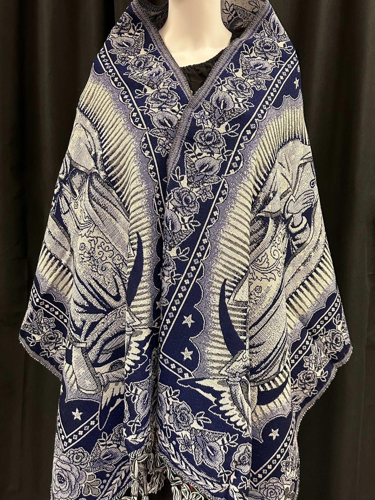 Women's Mexican Virgin of Guadalupe Shawl