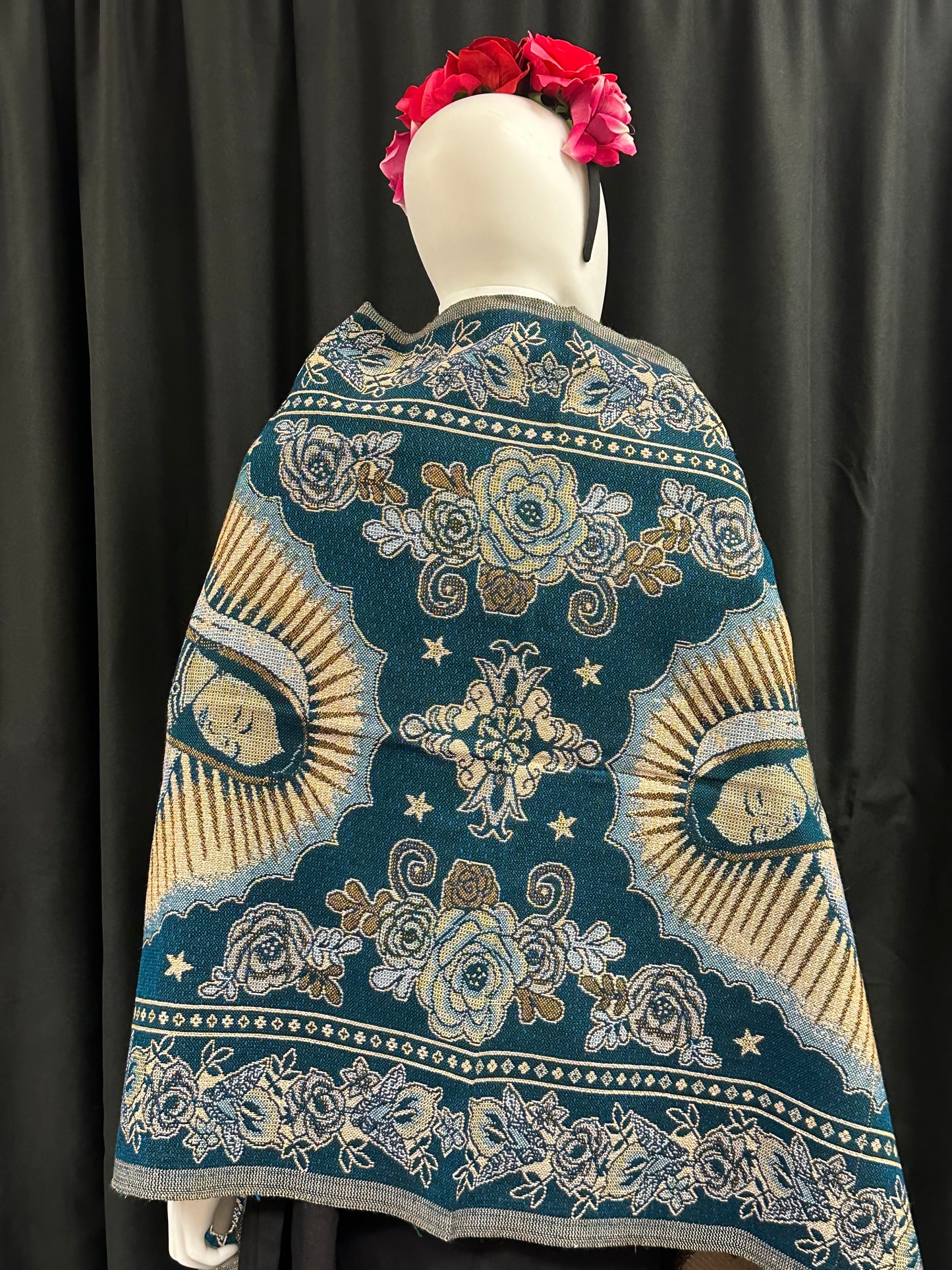 Women's Mexican Virgin of Guadalupe Shawl