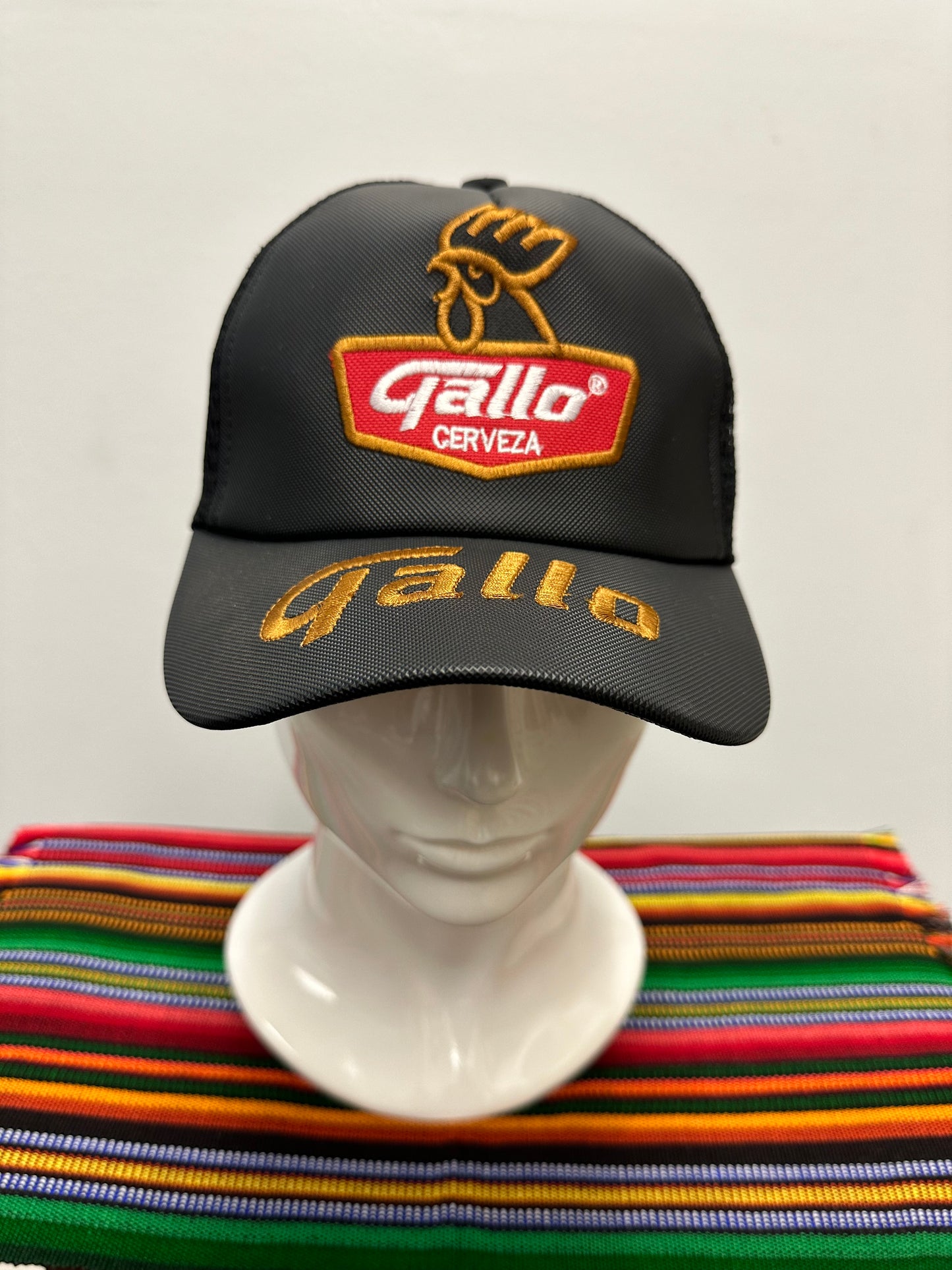 Guatemalan Gallo Beer Hat with Gold Letters