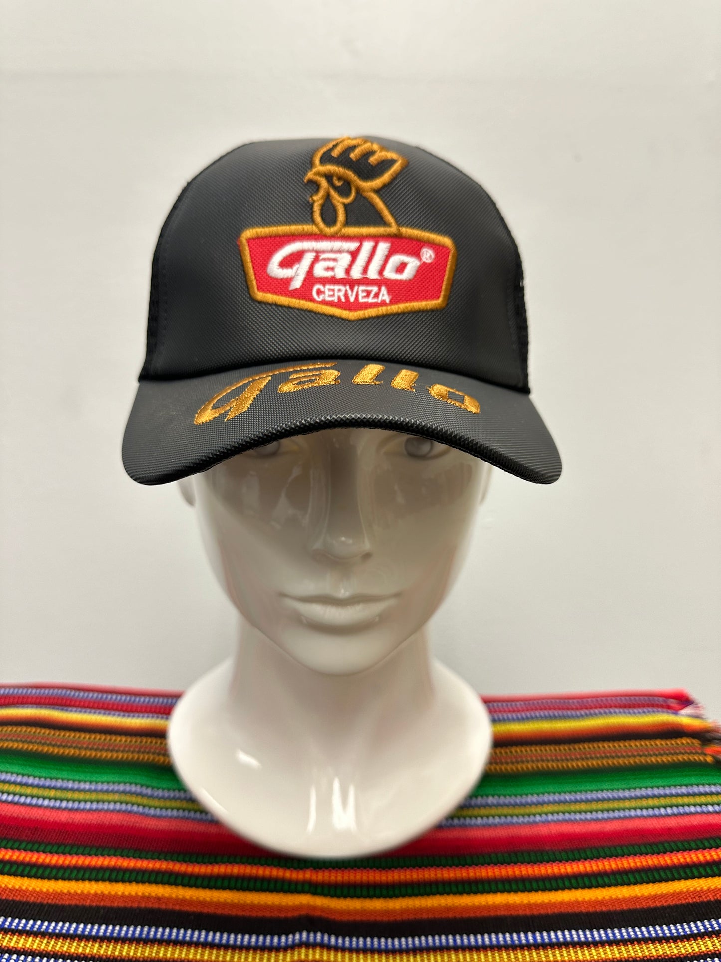 Guatemalan Gallo Beer Hat with Gold Letters