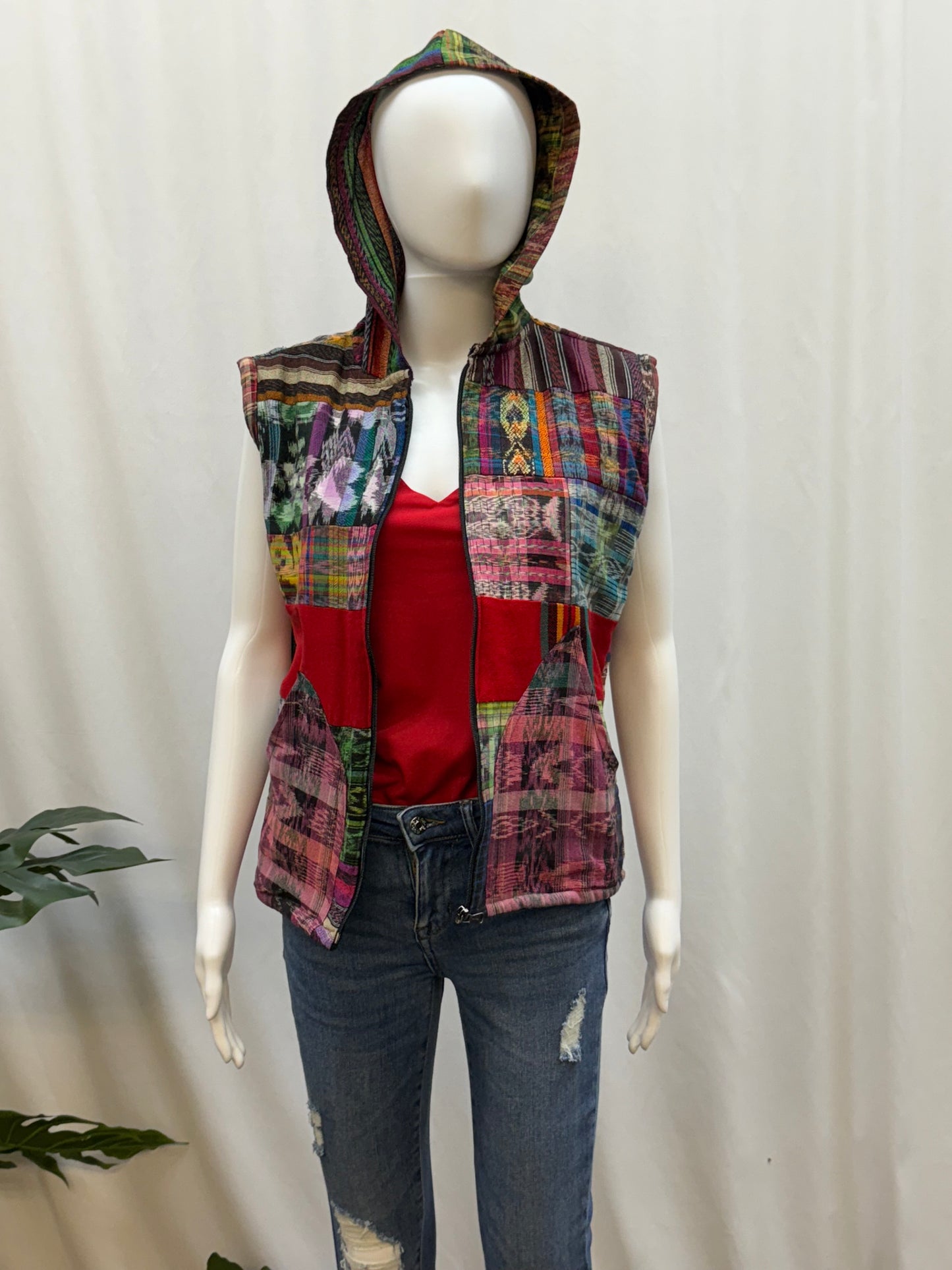 Women's Handwoven Patchwork Guatemalan Vest