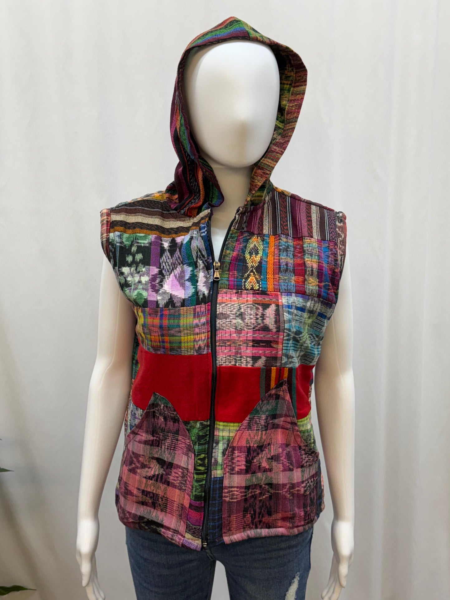 Women's Handwoven Patchwork Guatemalan Vest