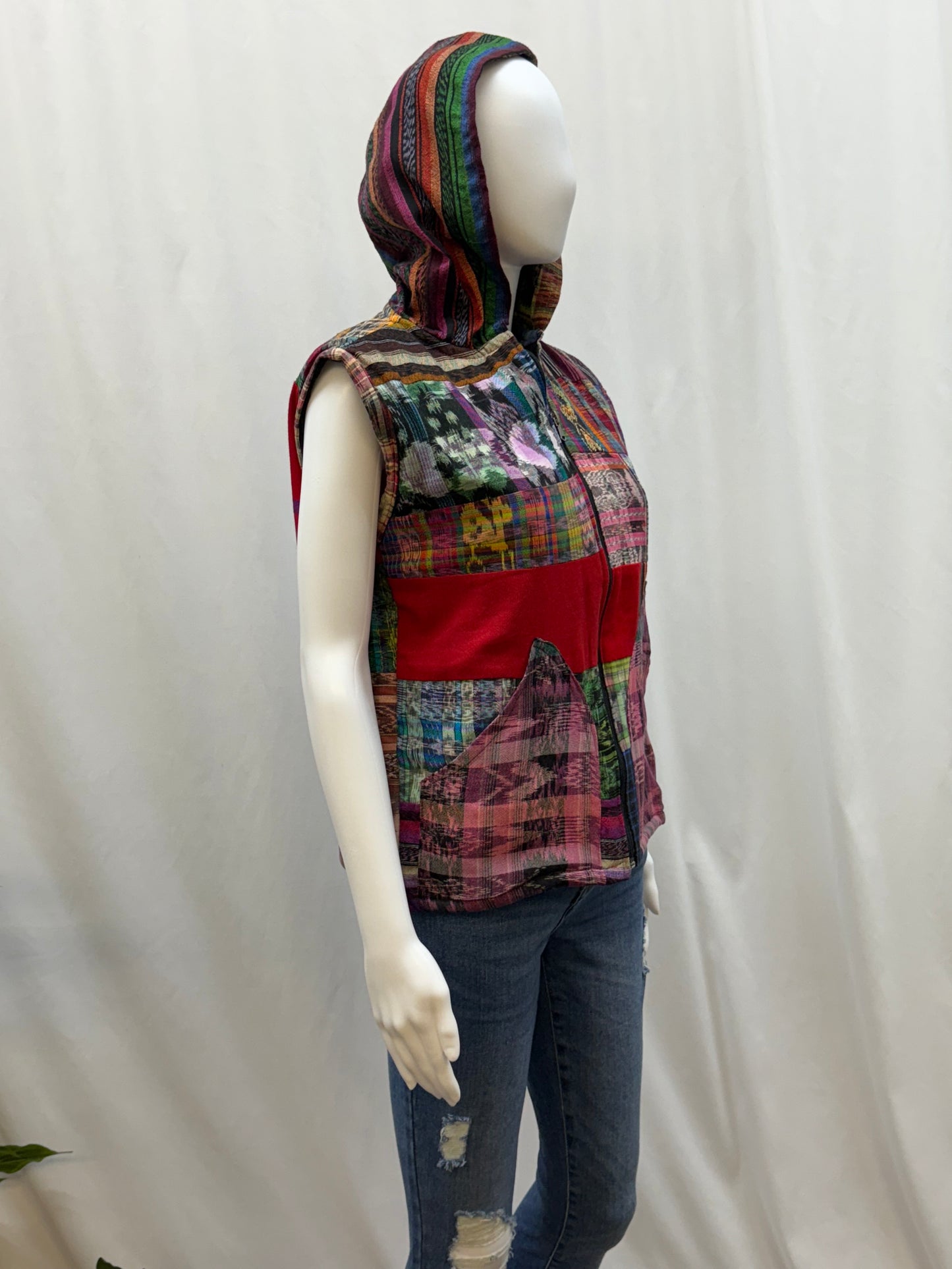 Women's Handwoven Patchwork Guatemalan Vest