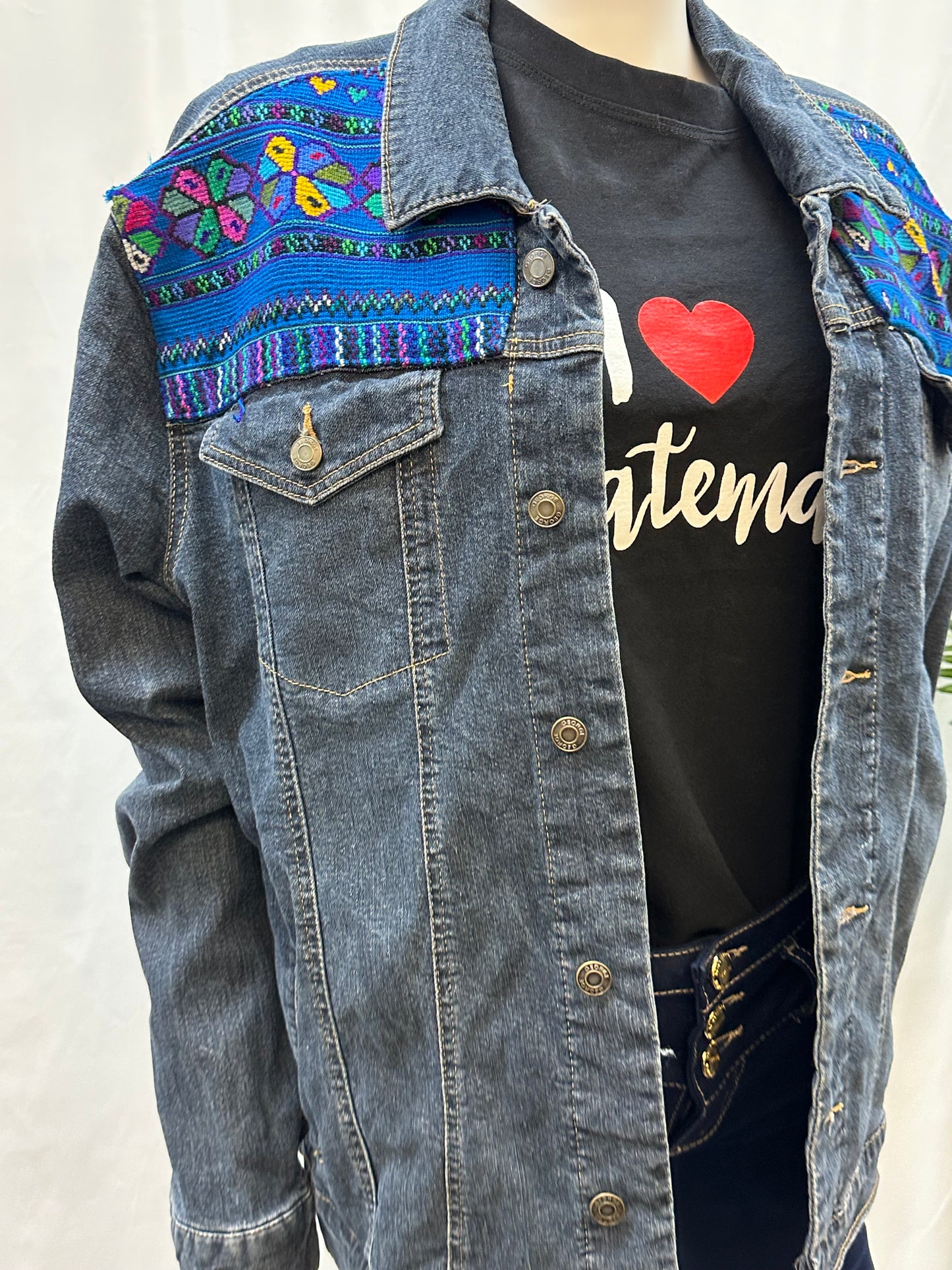 Embroidered Guatemalan Jean Jacket