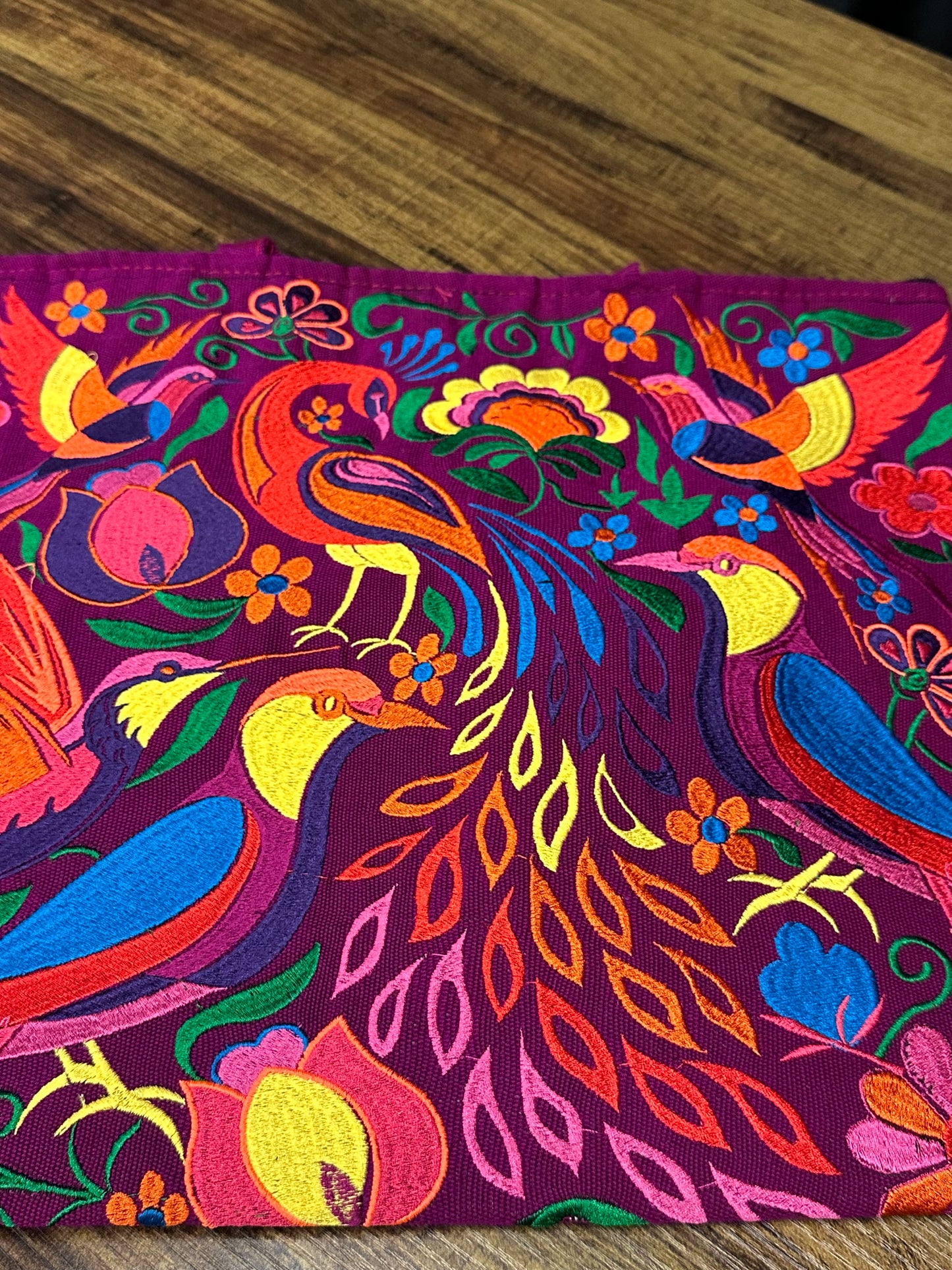 Embroidered Floral and Fauna Tote Bags