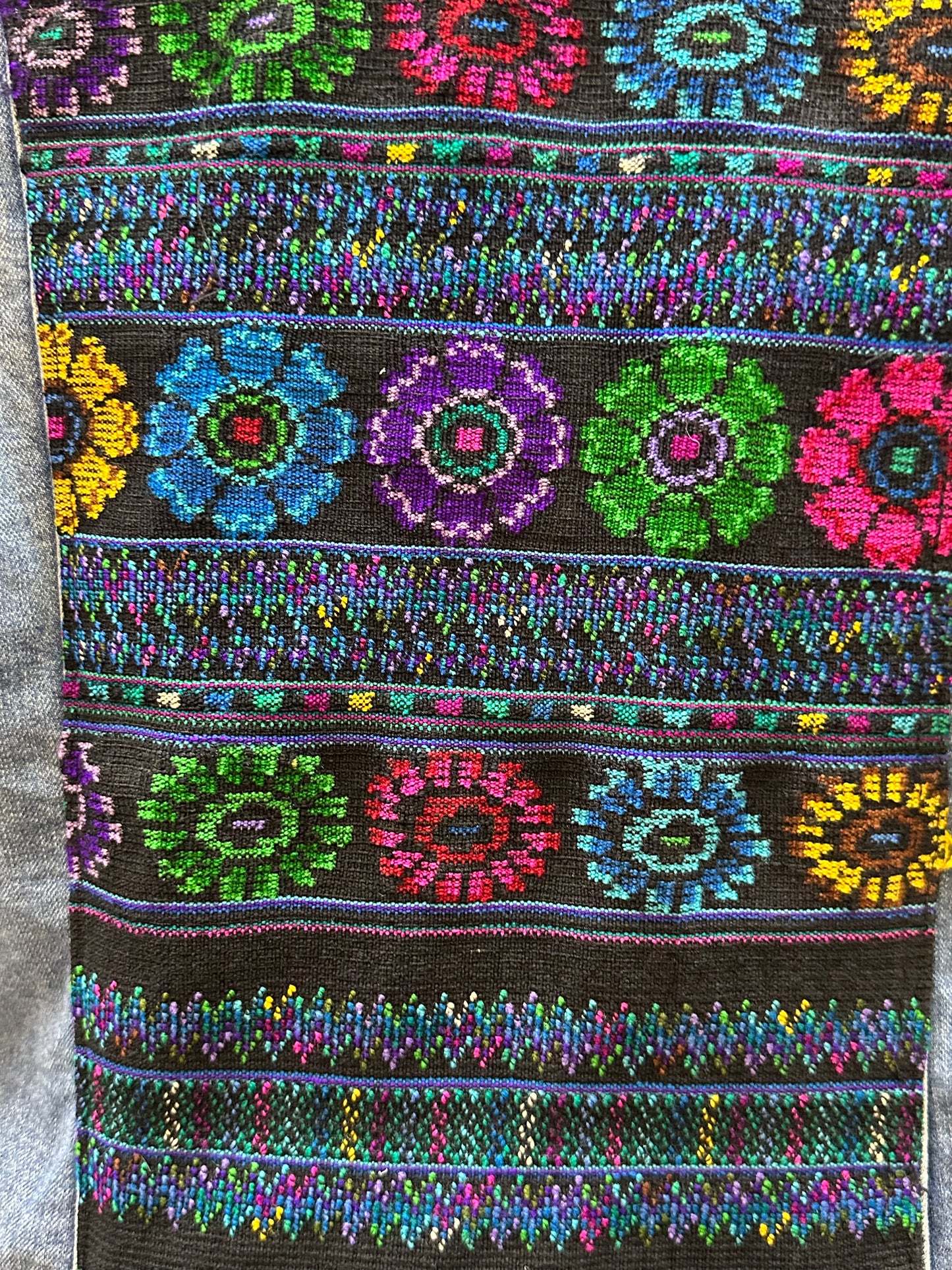 Guatemalan Embroidered Textile Floral Jacket