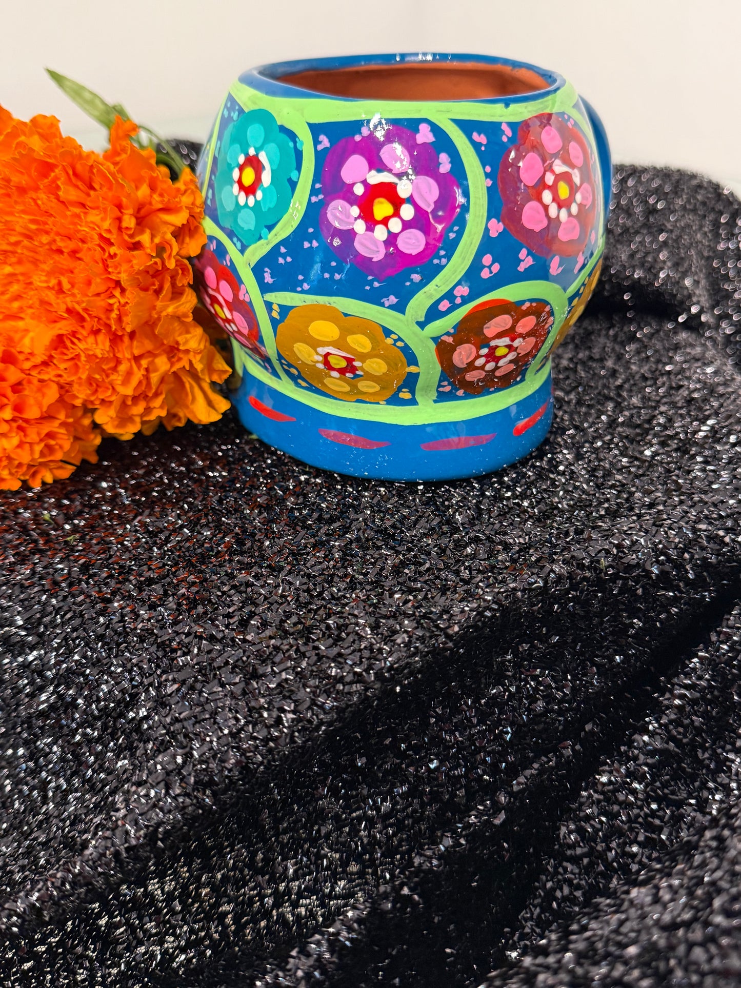 Mexican Skull Hand Painted Mug