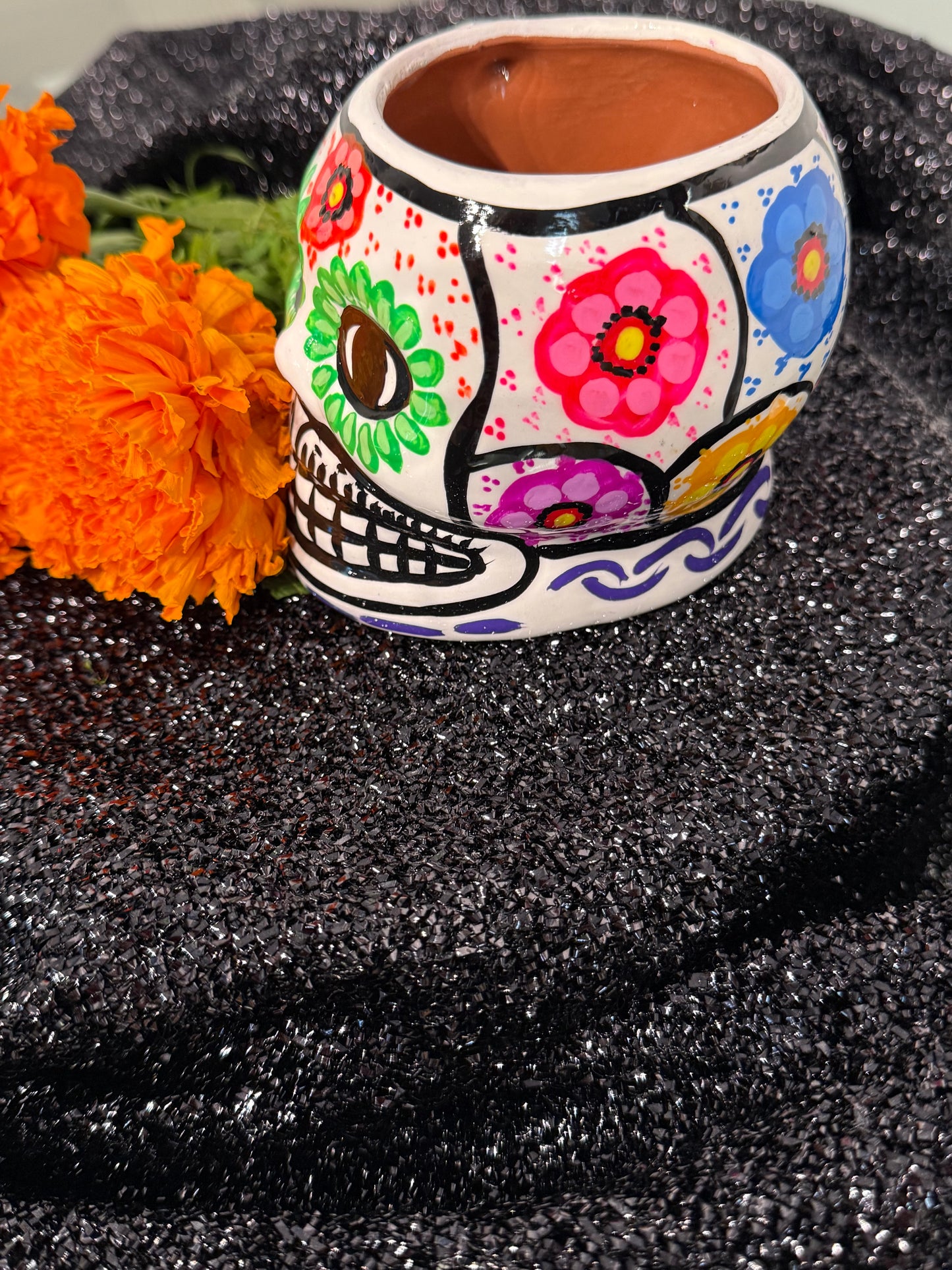 Mexican Skull Hand Painted Mug
