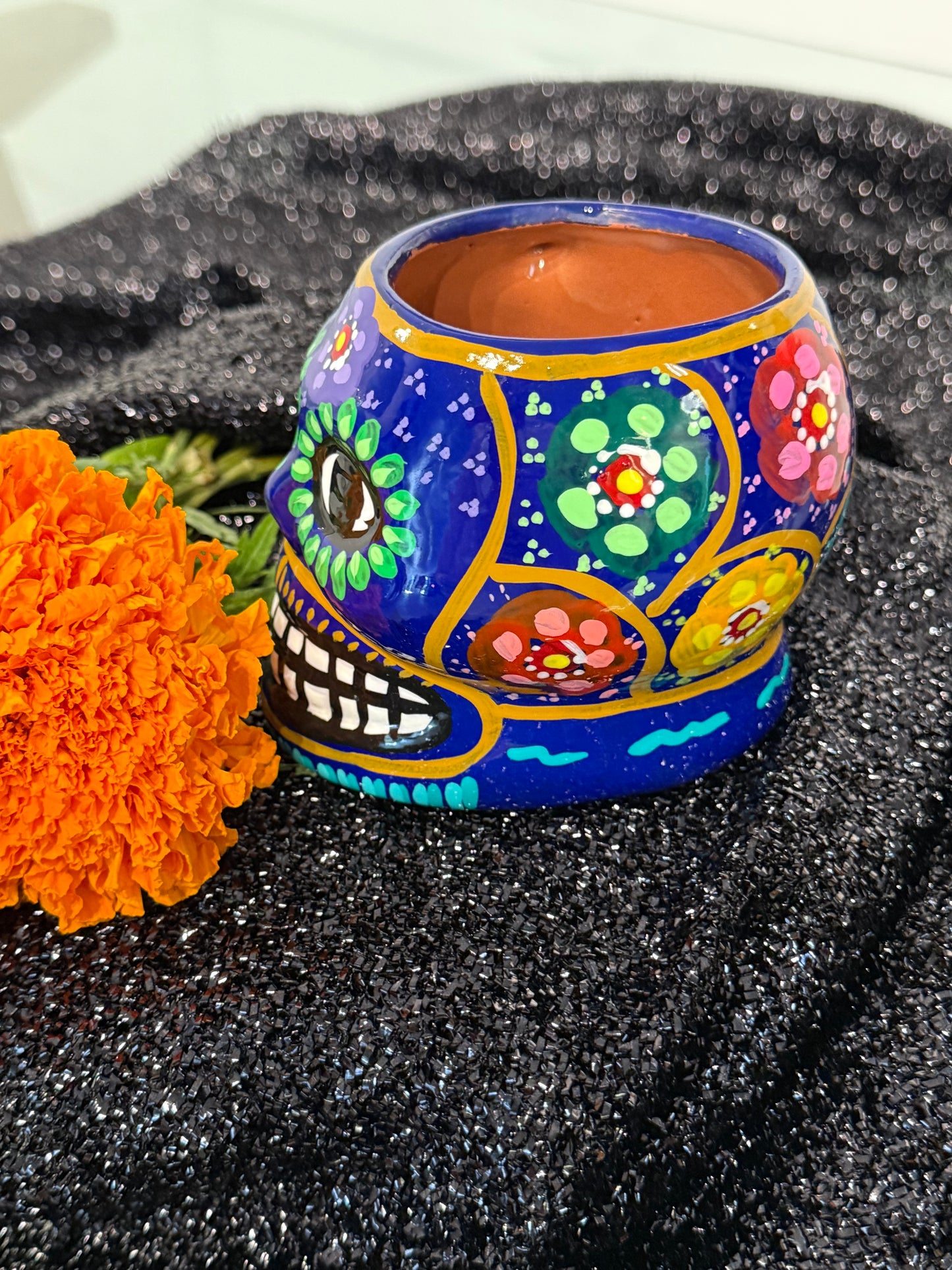 Mexican Skull Hand Painted Mug