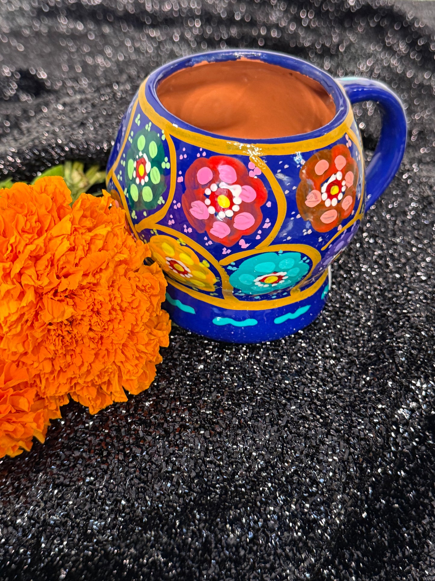 Mexican Skull Hand Painted Mug