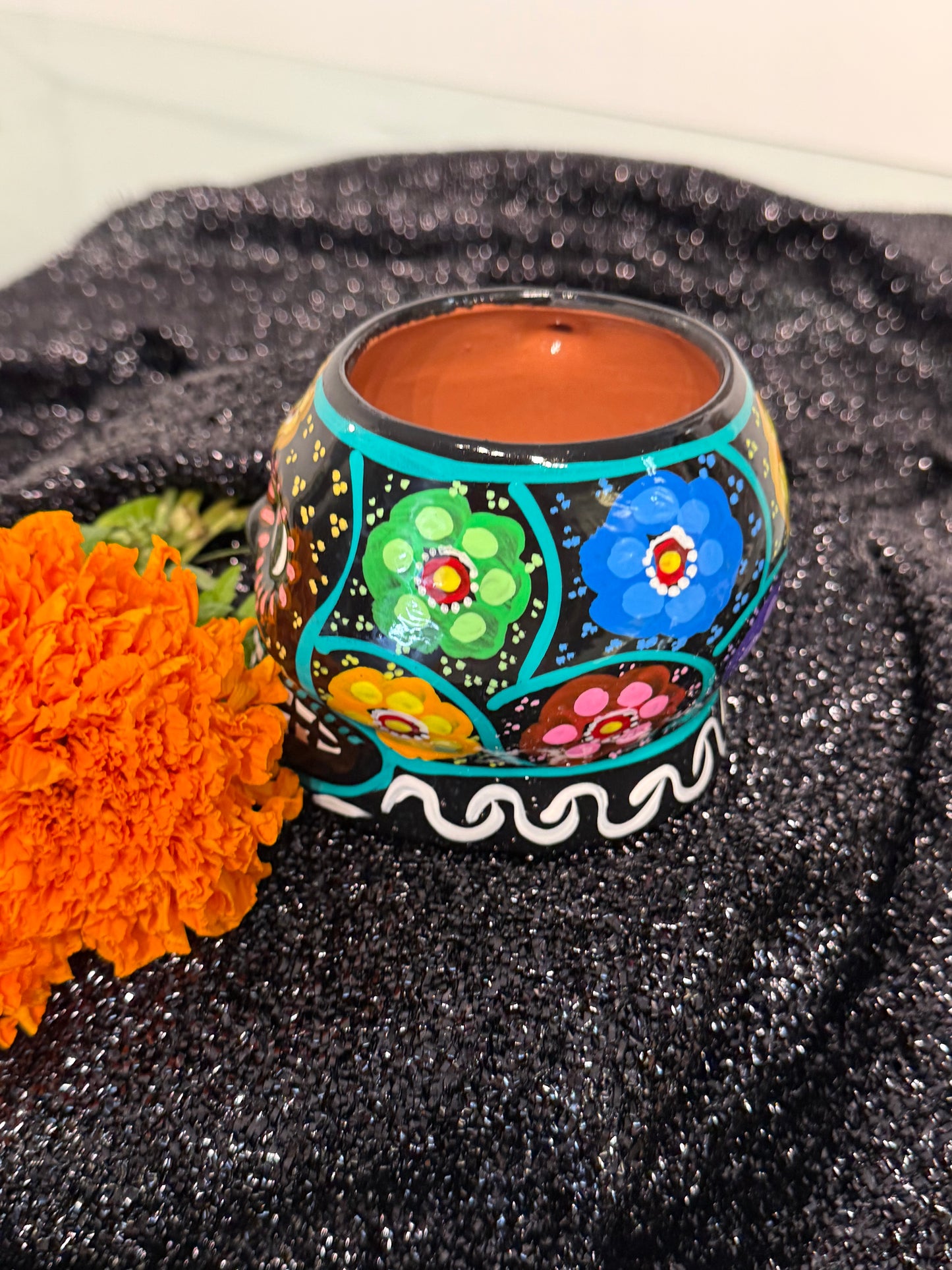 Mexican Skull Hand Painted Mug