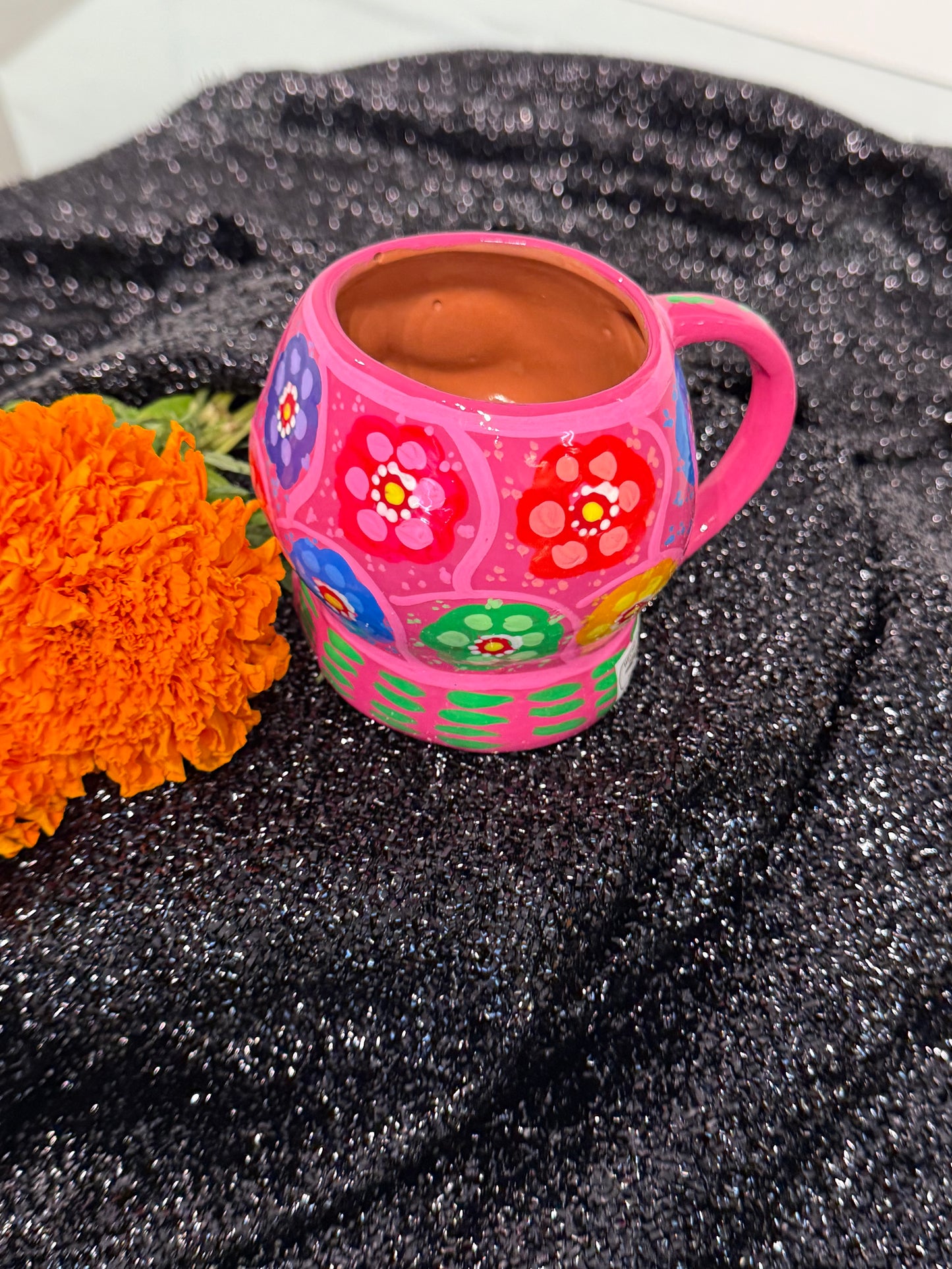 Mexican Skull Hand Painted Mug