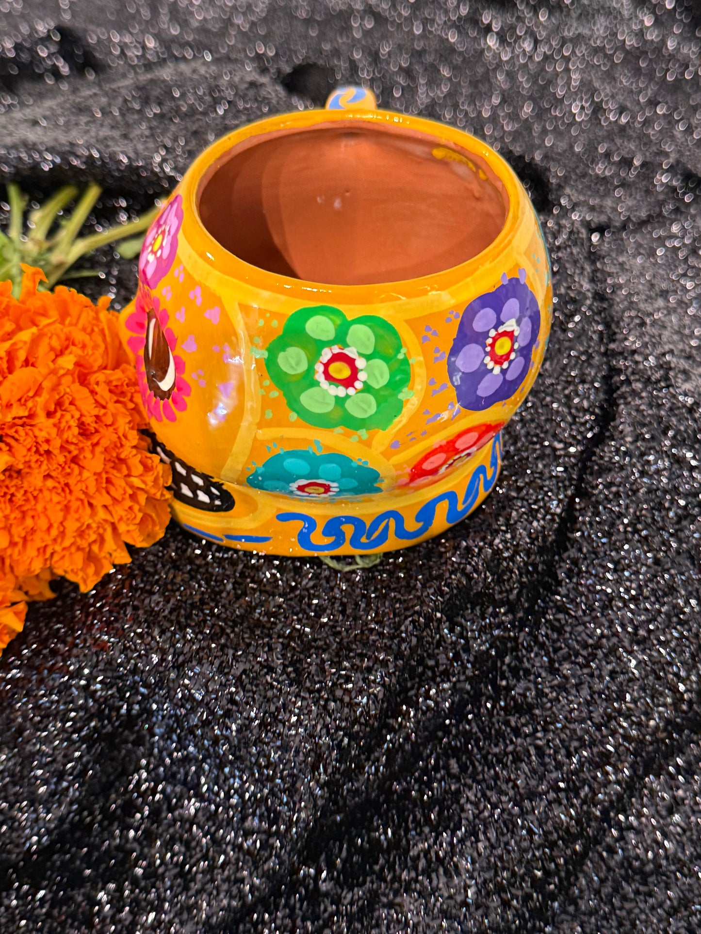 Mexican Skull Hand Painted Mug