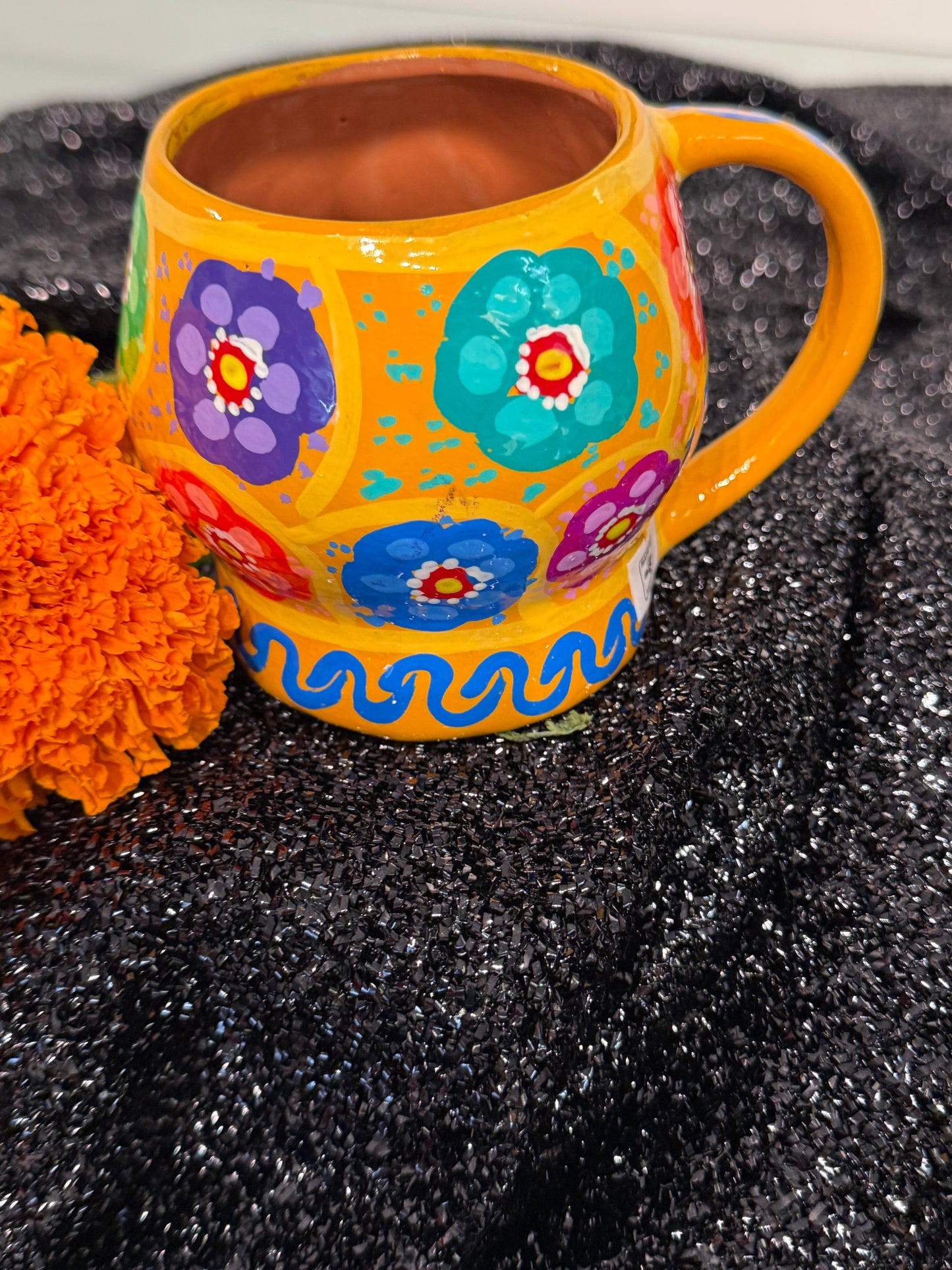 Mexican Skull Hand Painted Mug