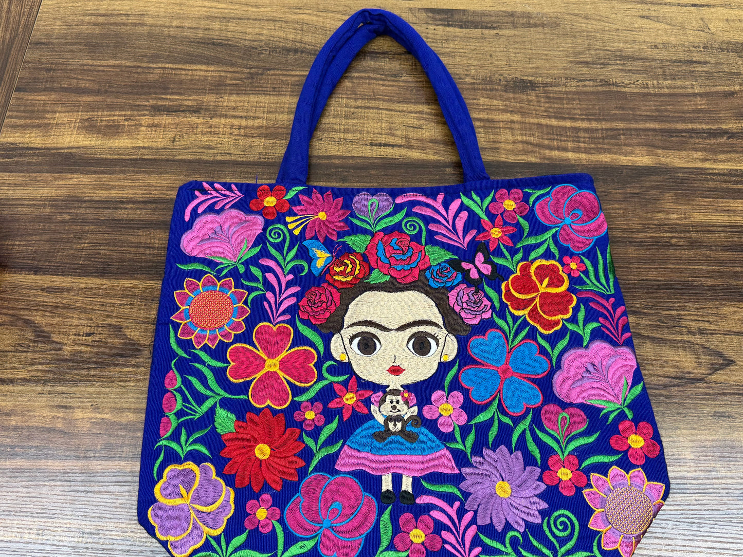 Mexican Frida Embroidered Bag