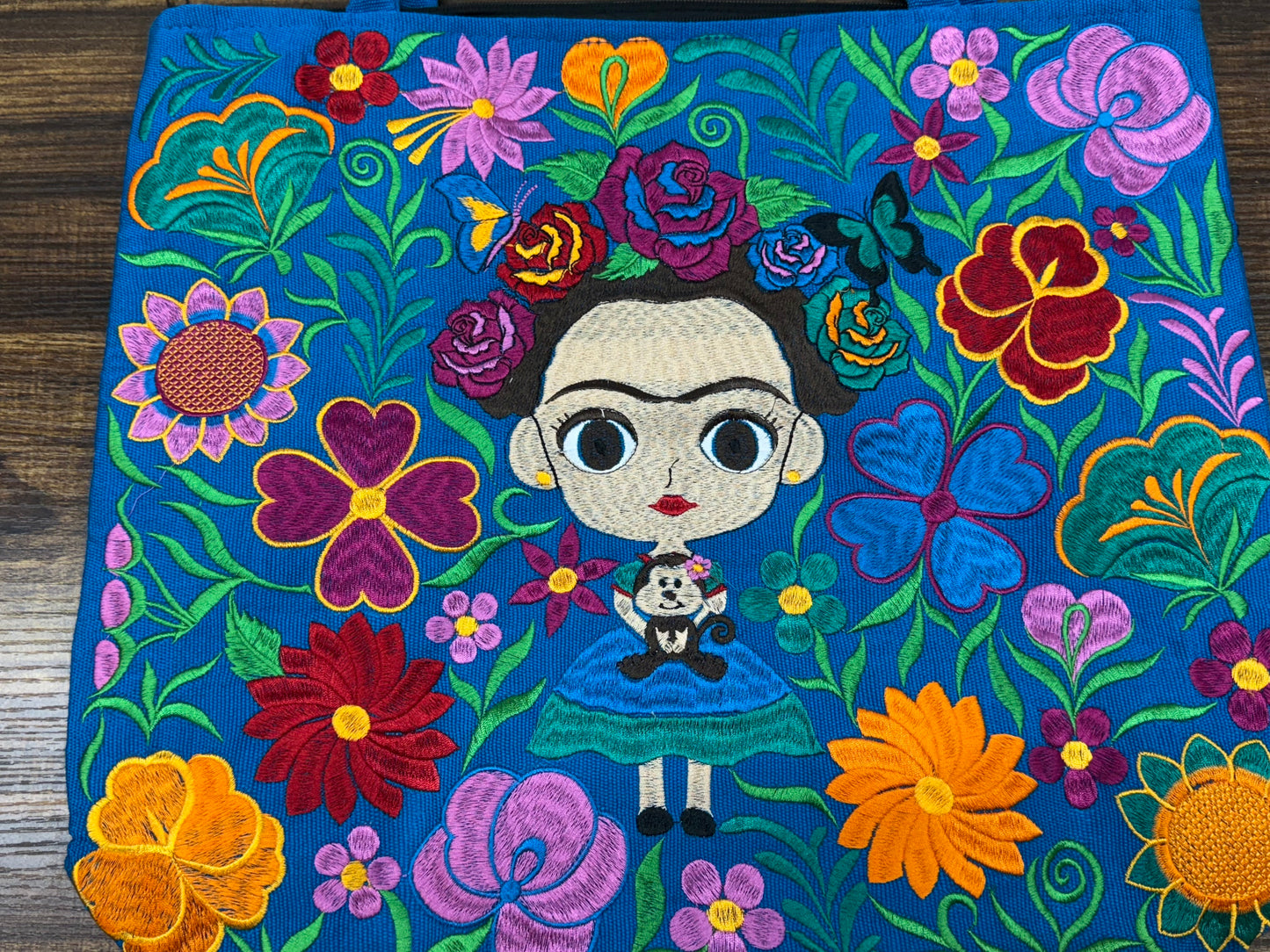 Mexican Frida Embroidered Purse