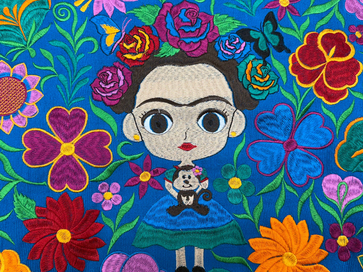 Mexican Frida Embroidered Purse