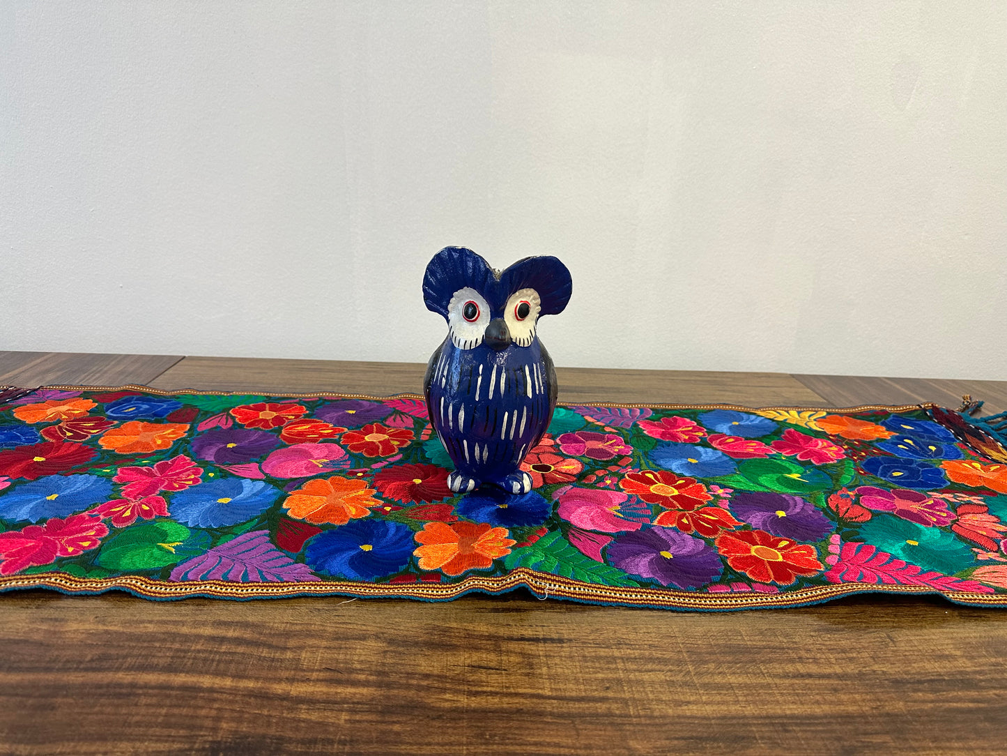 Embroidered Floral Table Runner