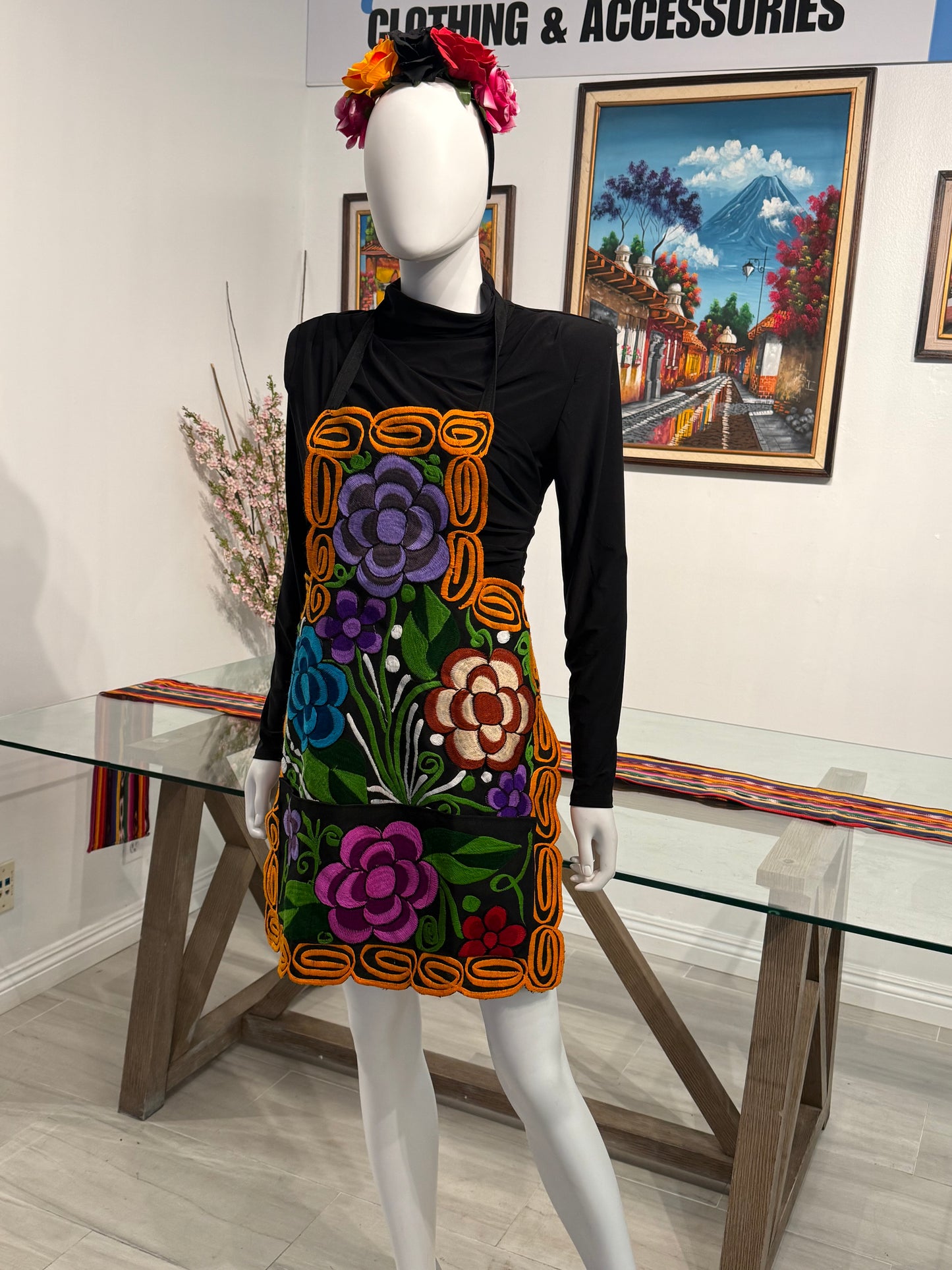 Mexican Embroidered Apron