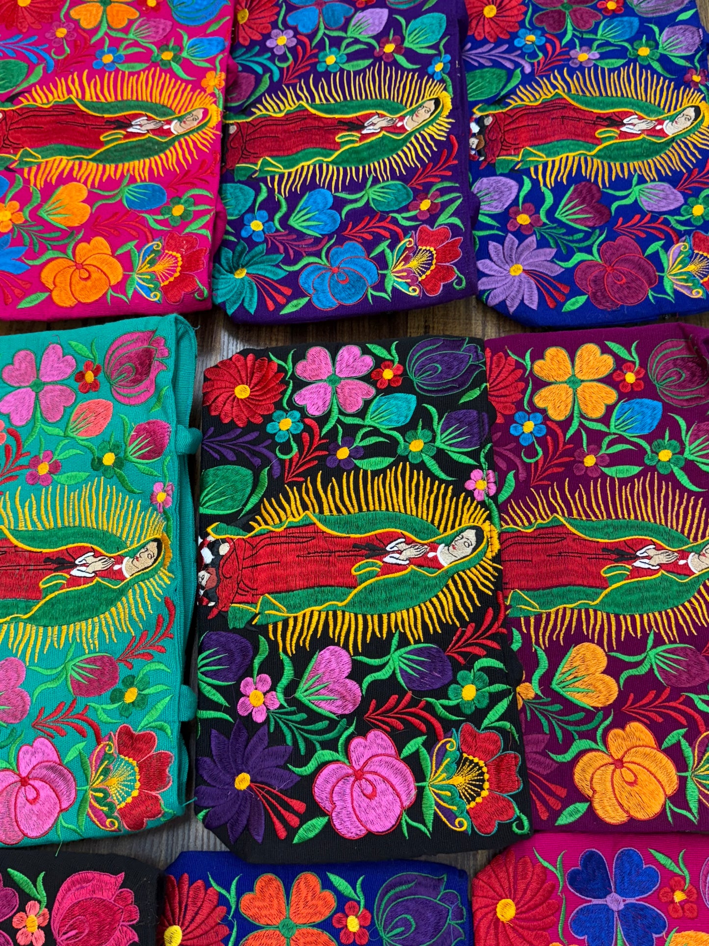 Virgen de Guadalupe Embroidered Purse