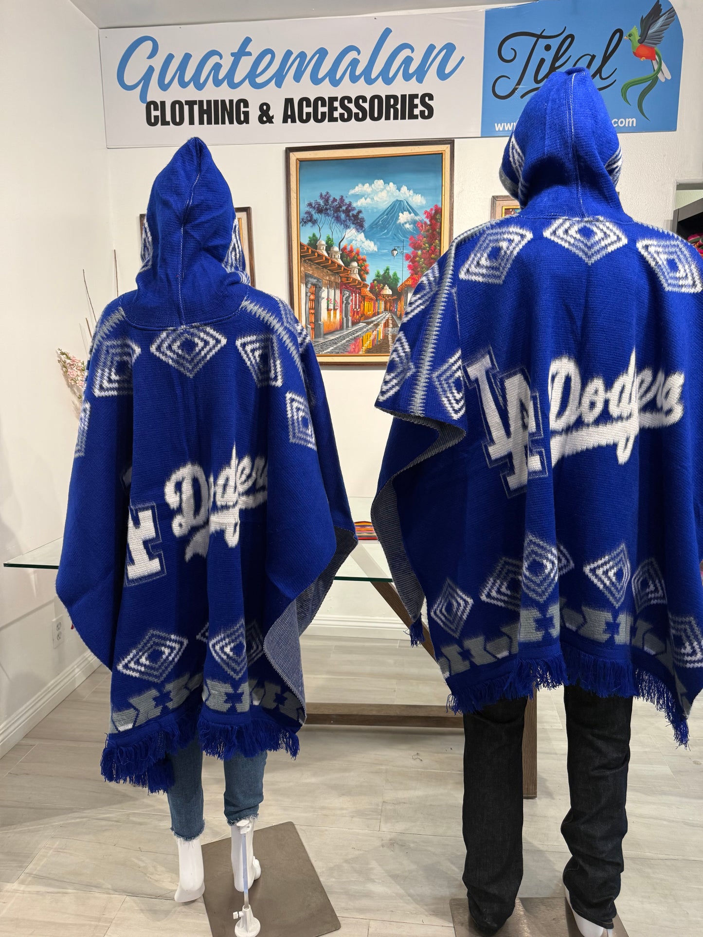 LA Dodgers Hoodie Poncho