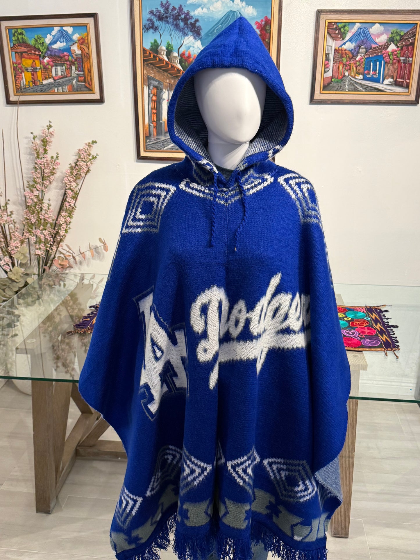 LA Dodgers Hoodie Poncho