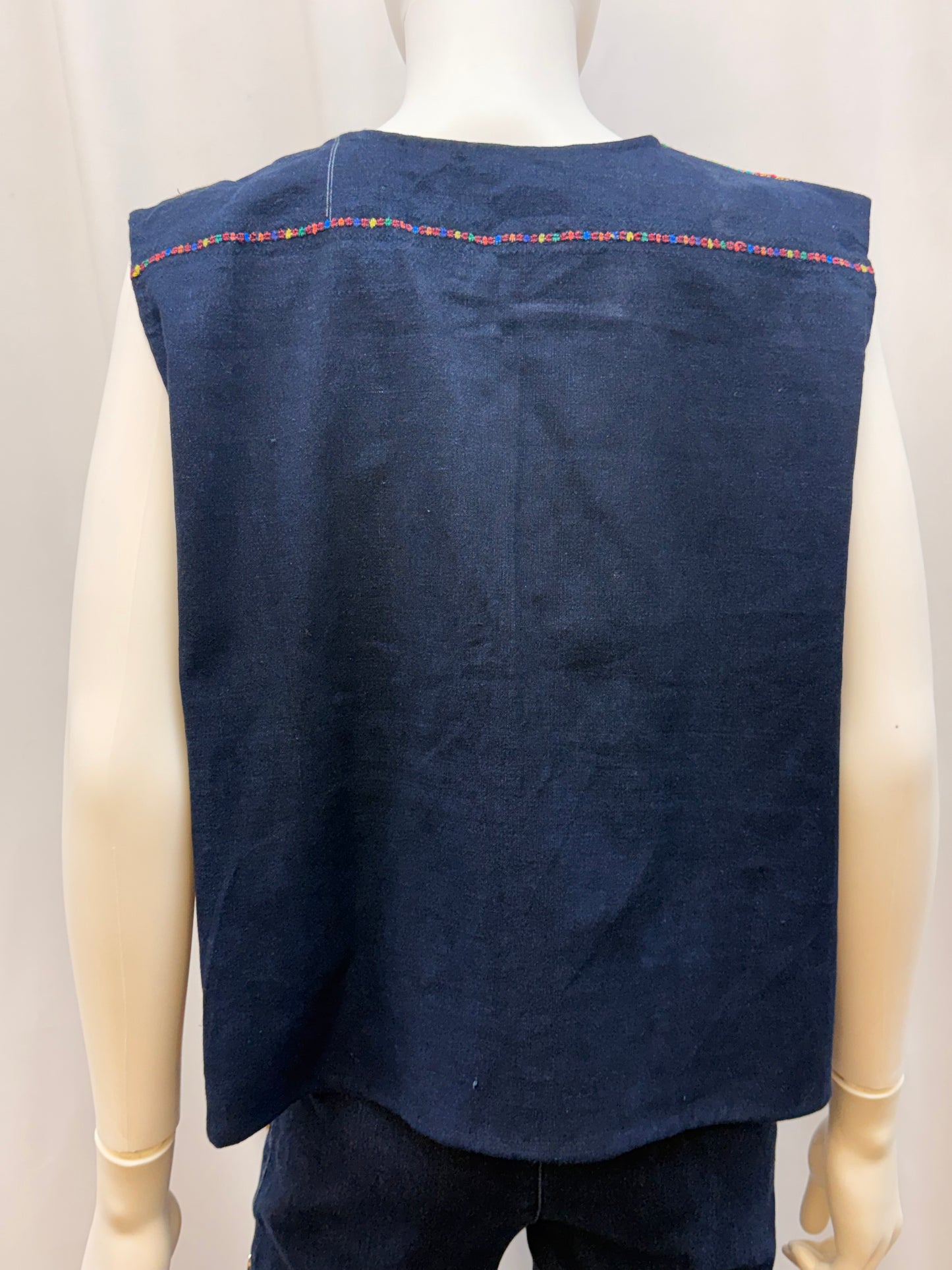 Women's Guatemalan Hand Woven Huipil  Vest