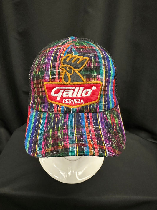 Guatemalan Embroidered Gallo Adjustable Hat